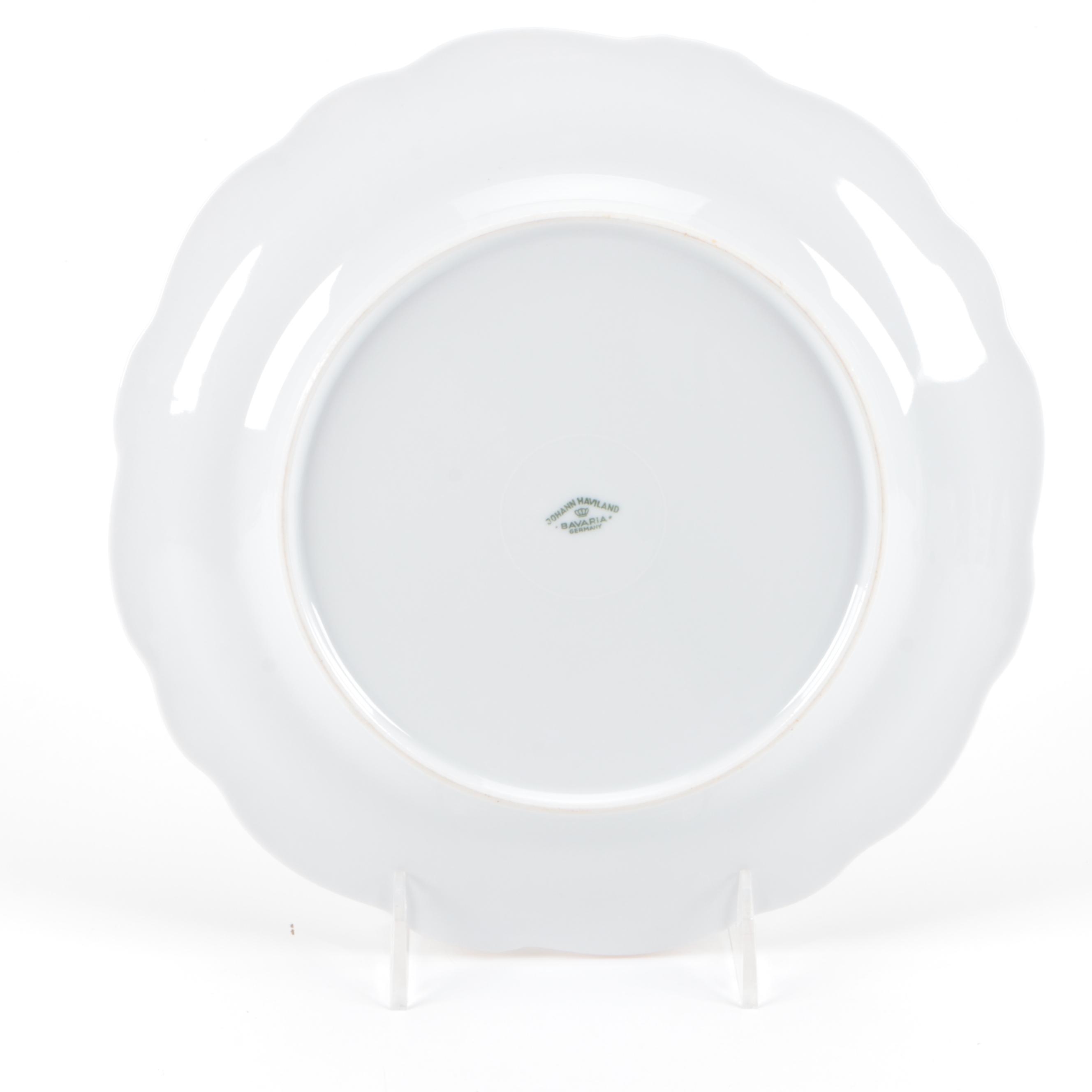 Johahn Haviland "Sepia Rose" Porcelain Dinnerware, 20th Century