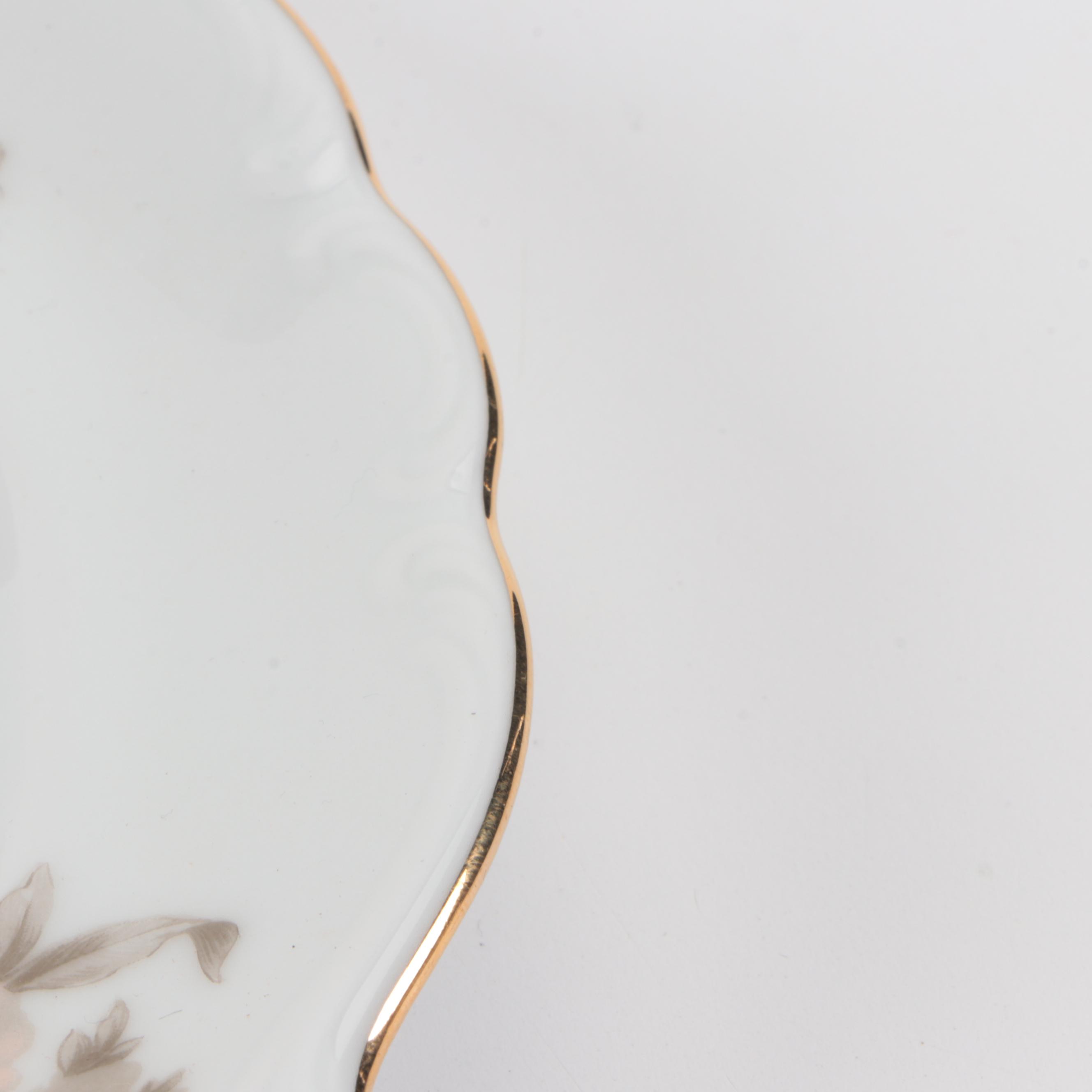 Johahn Haviland "Sepia Rose" Porcelain Dinnerware, 20th Century