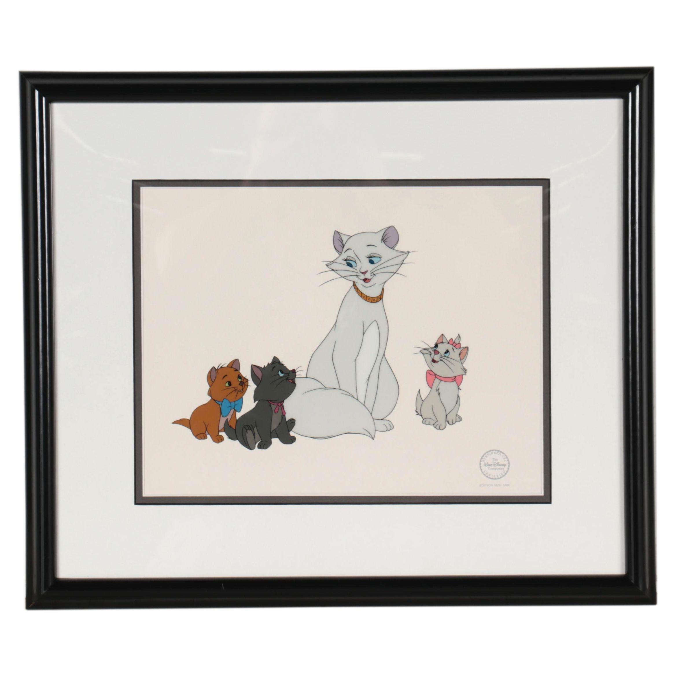 Disney "The Aristocats" Sericel "Duchess and Her Kittens," 1994