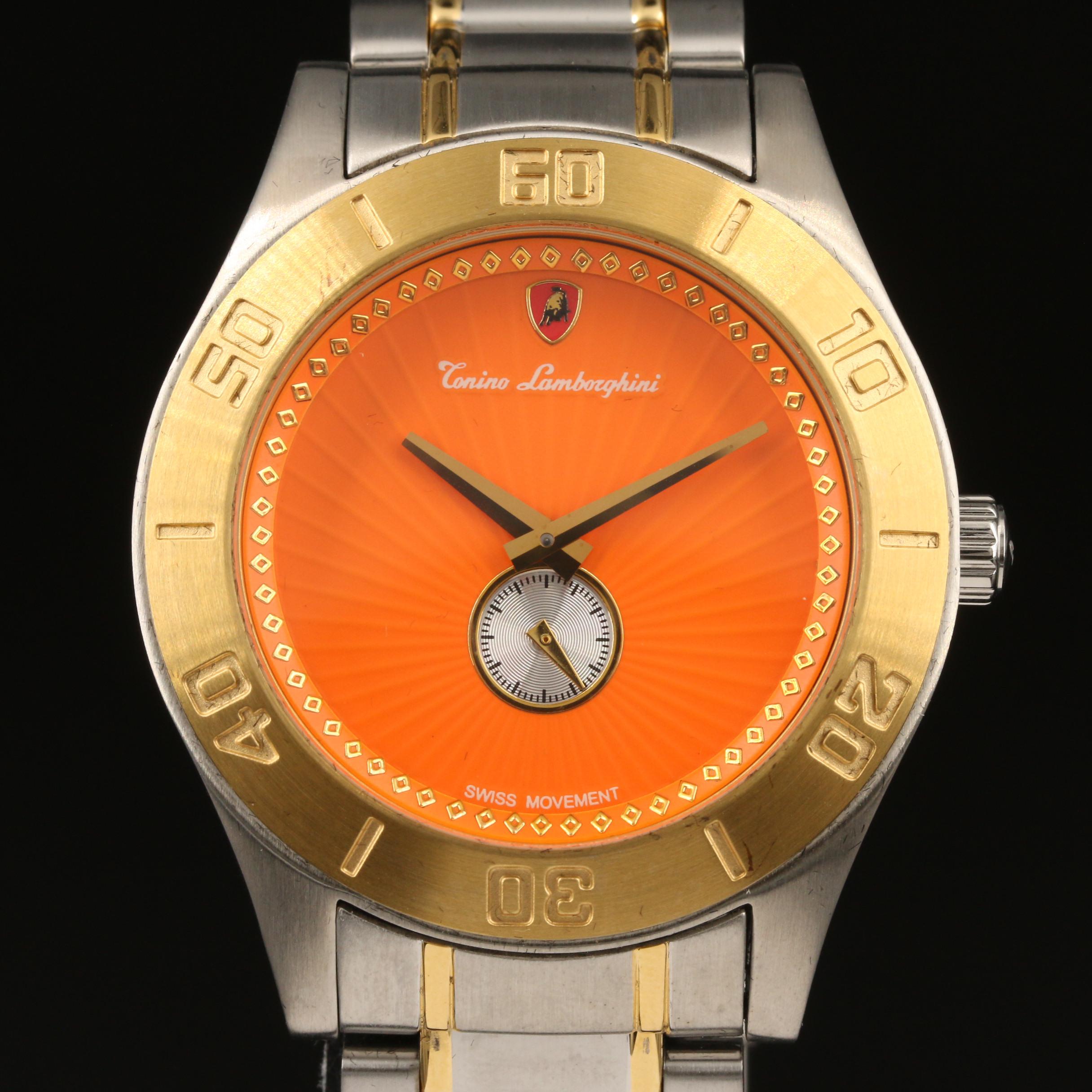 Tonio Lamborghini Two-Tone Quartz Watch