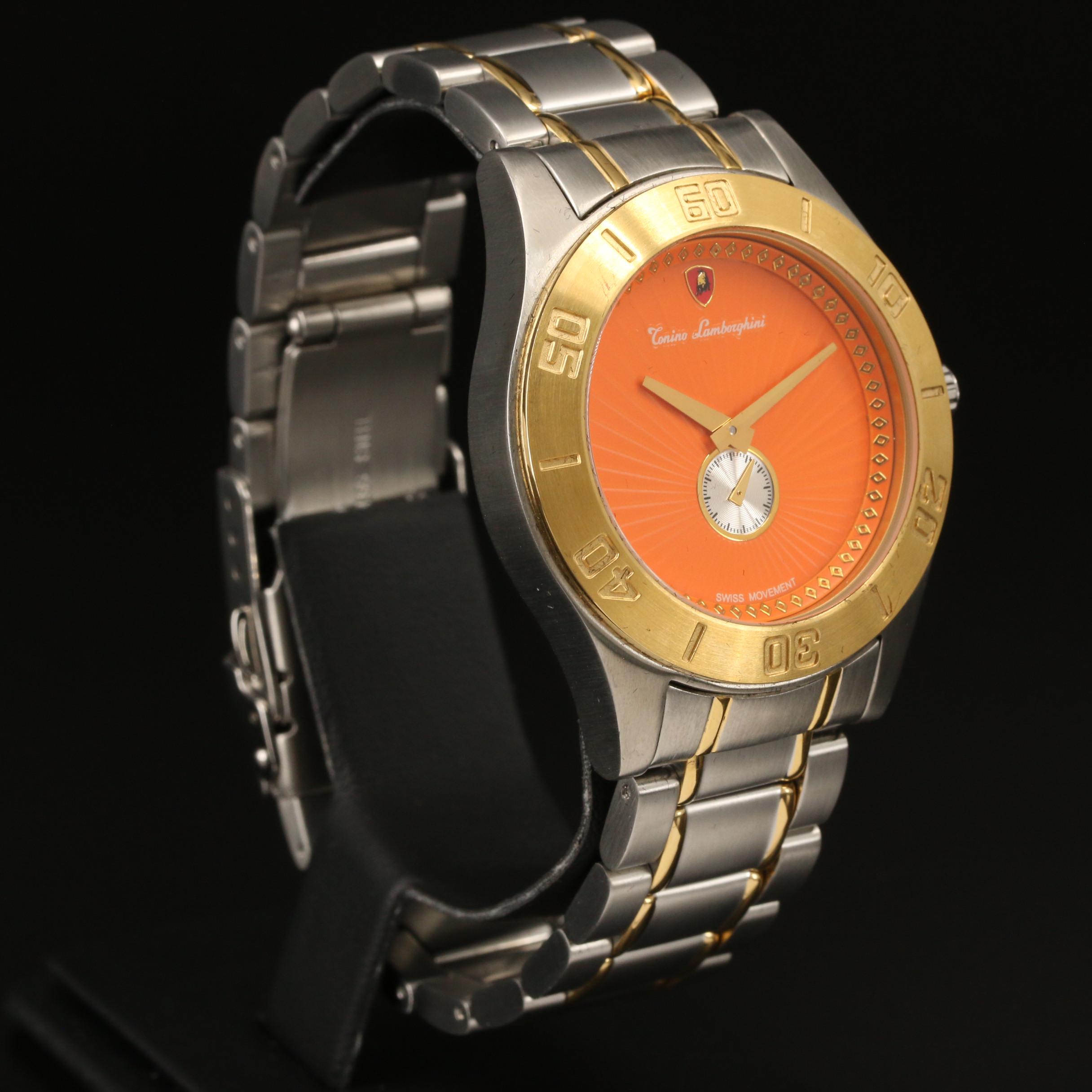 Tonio Lamborghini Two-Tone Quartz Watch