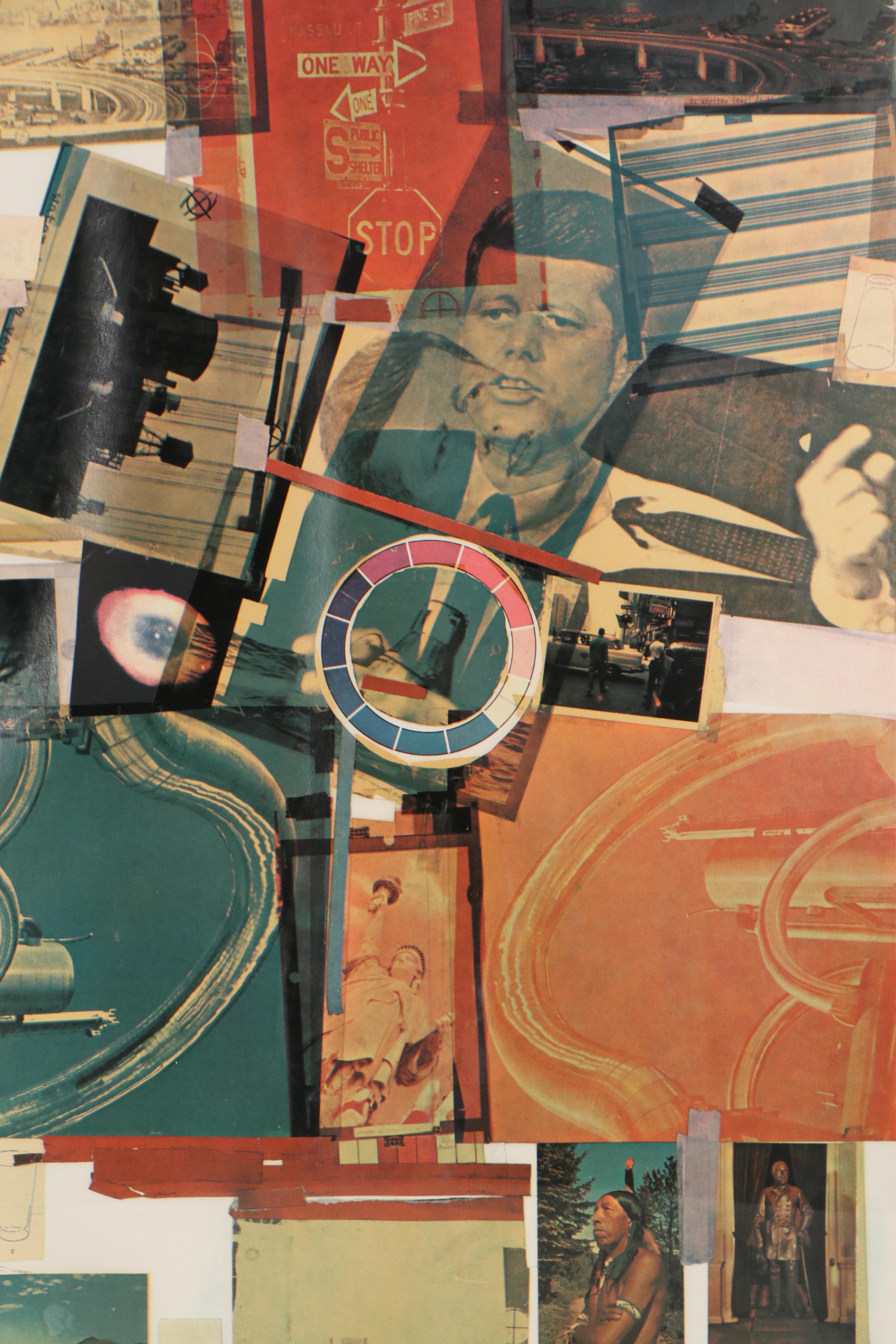 Robert Rauschenberg Mixed Media Print "Core," 1965