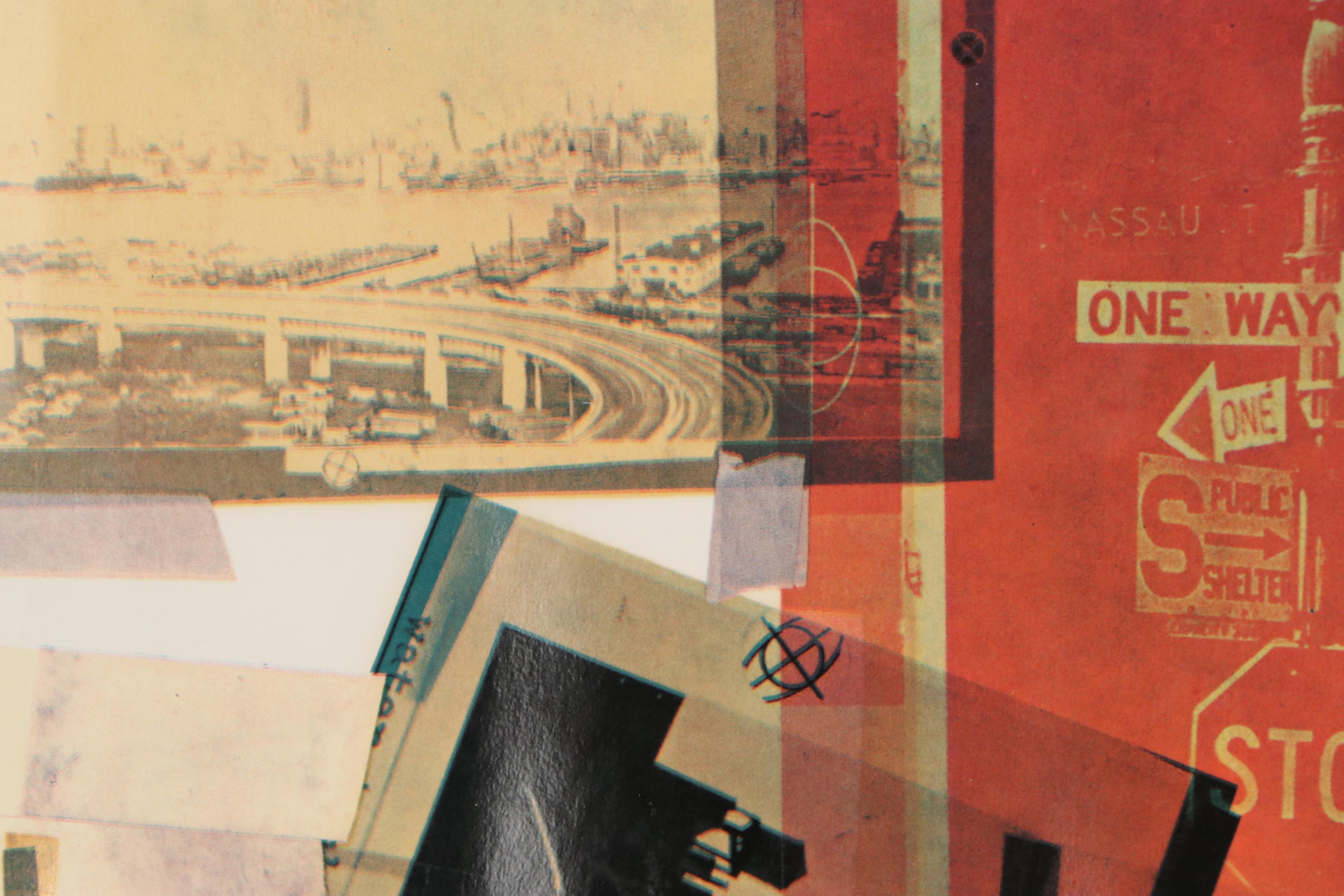 Robert Rauschenberg Mixed Media Print "Core," 1965