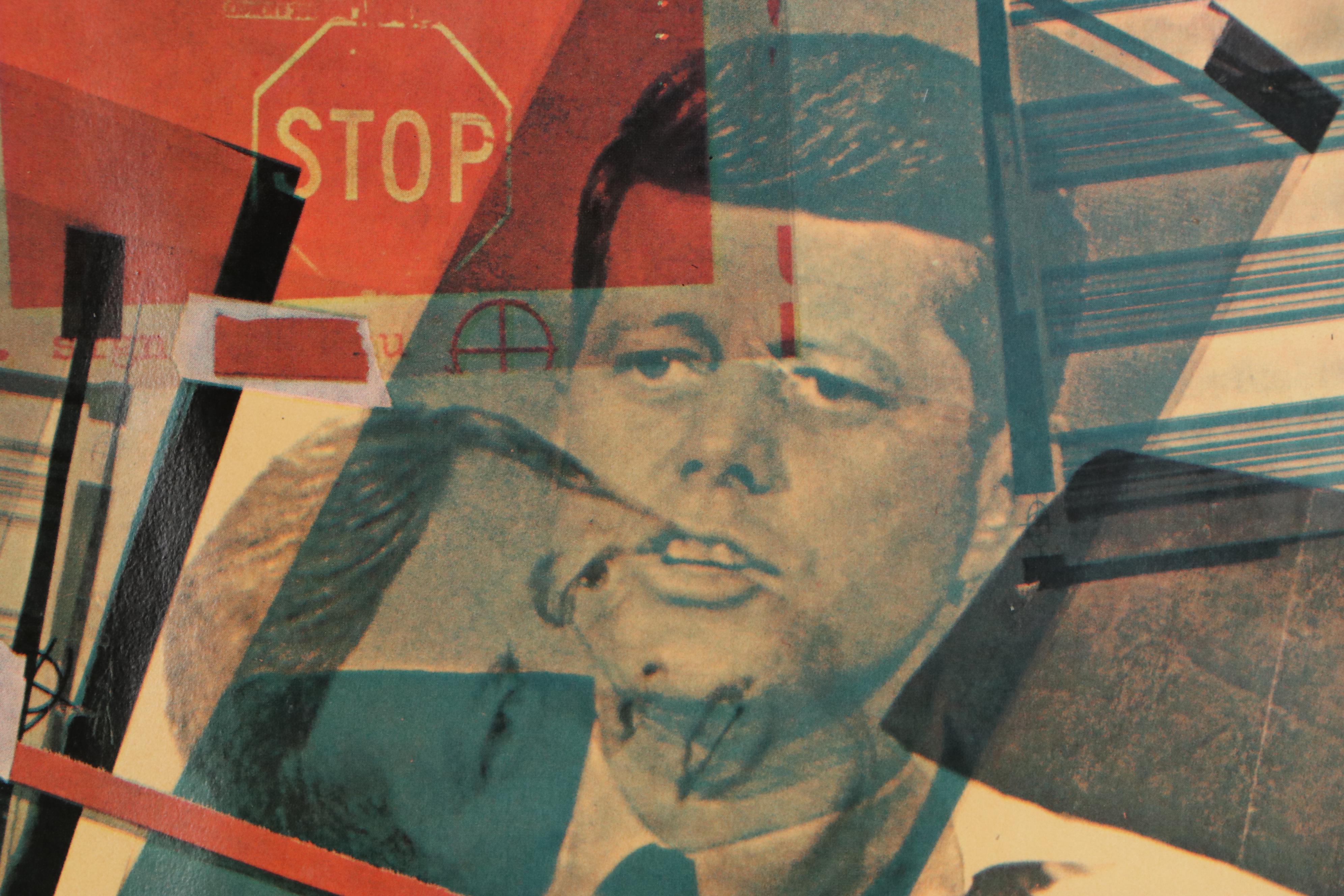 Robert Rauschenberg Mixed Media Print "Core," 1965