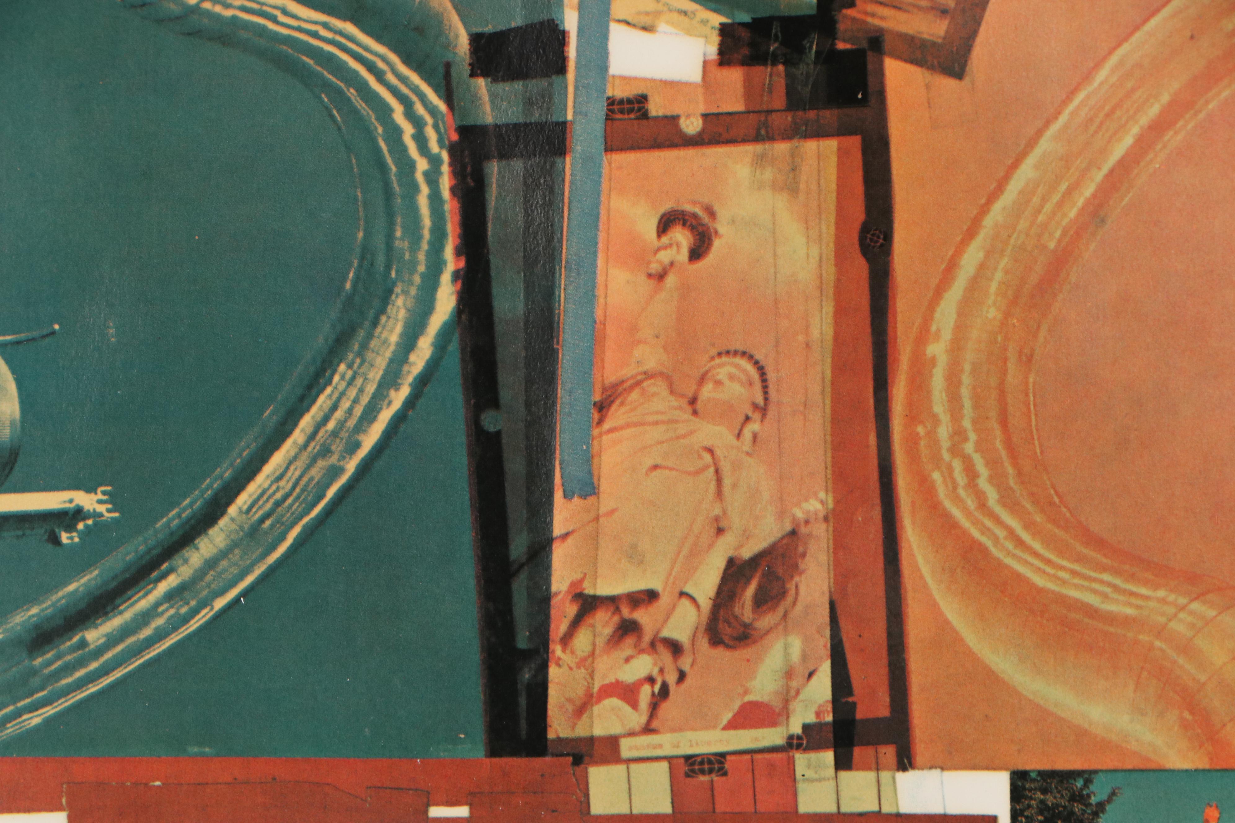 Robert Rauschenberg Mixed Media Print "Core," 1965