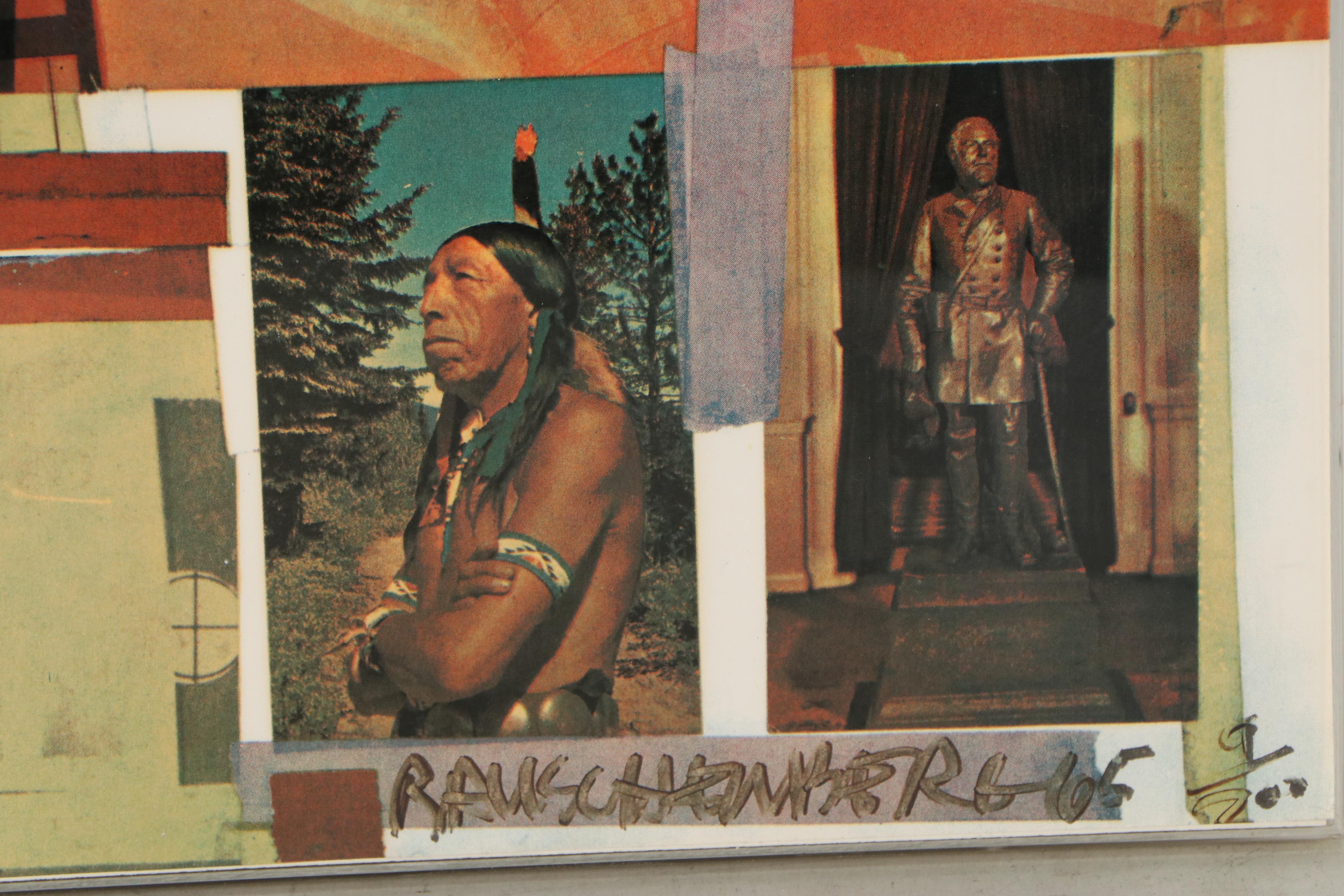 Robert Rauschenberg Mixed Media Print "Core," 1965