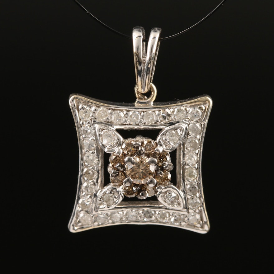 14K Diamond Pendant