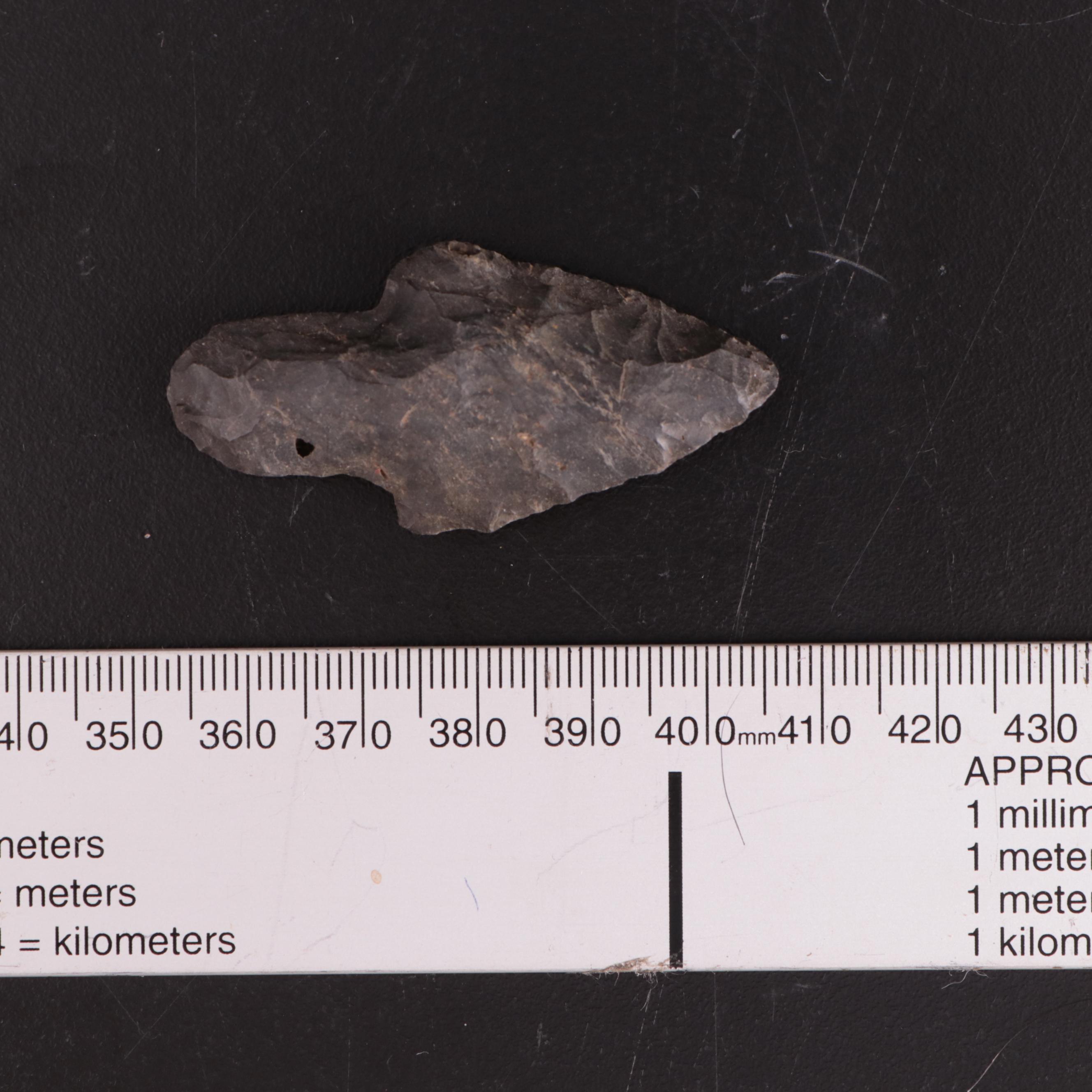 13 Native American Projectile Points, Preforms, and Drill