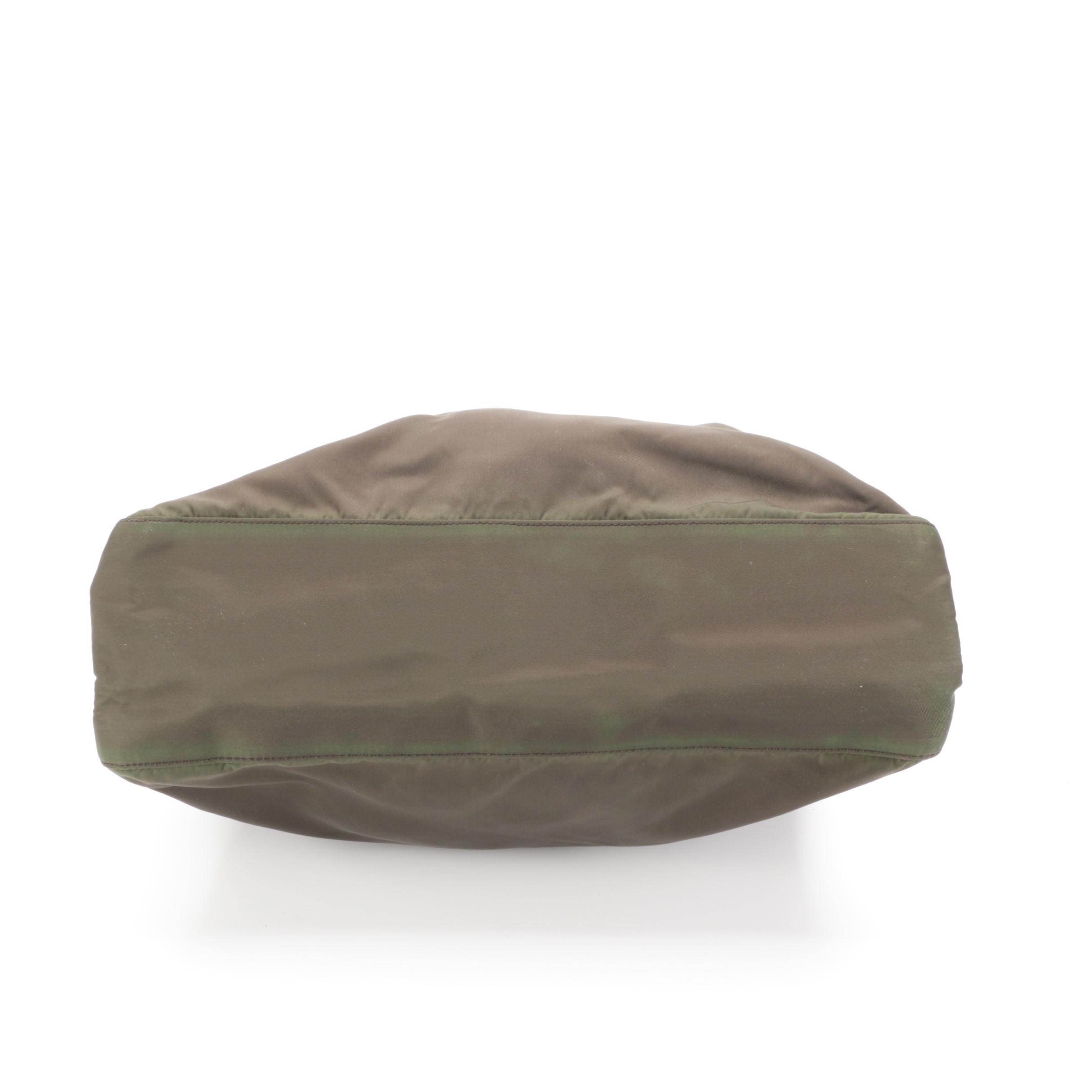 Prada Bacheli Resin Chain Shoulder Bag in Green Tessuto Nylon