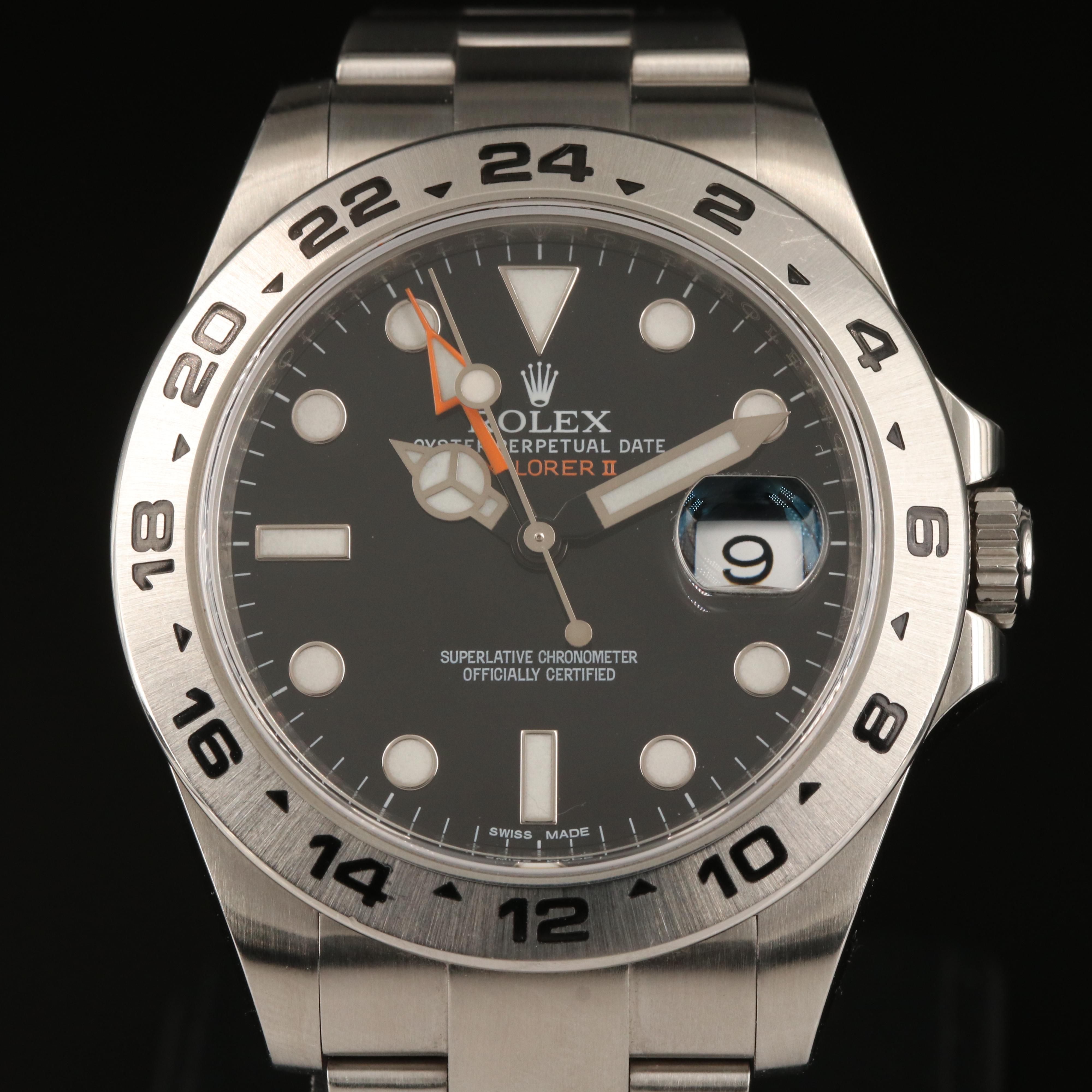 2010 Rolex Explorer II 216570 Stainless Steel Automatic Watch