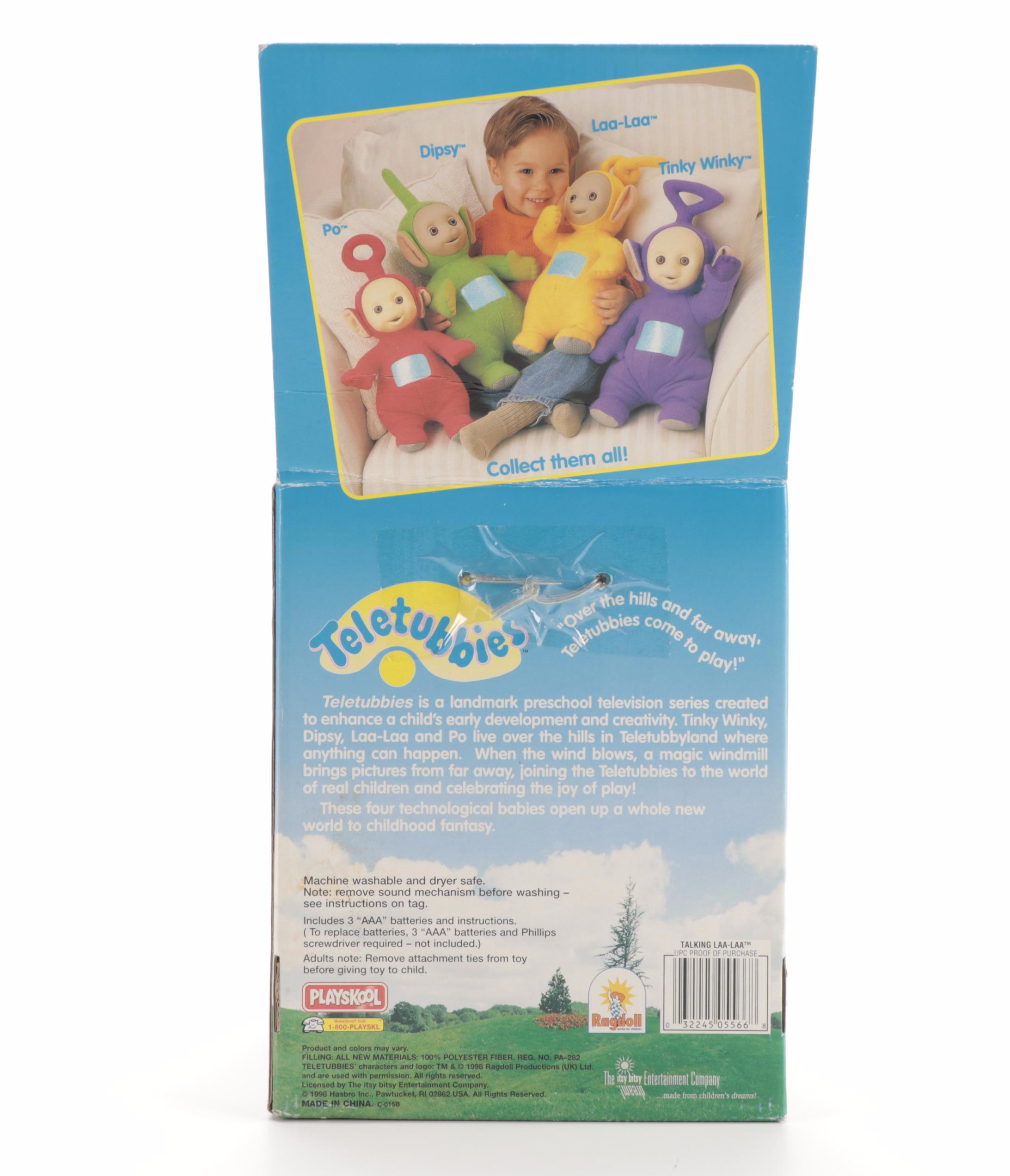 Teletubbies "Laa-Laa," Disney's "Stitch" and "Babar" Stuffed Toys