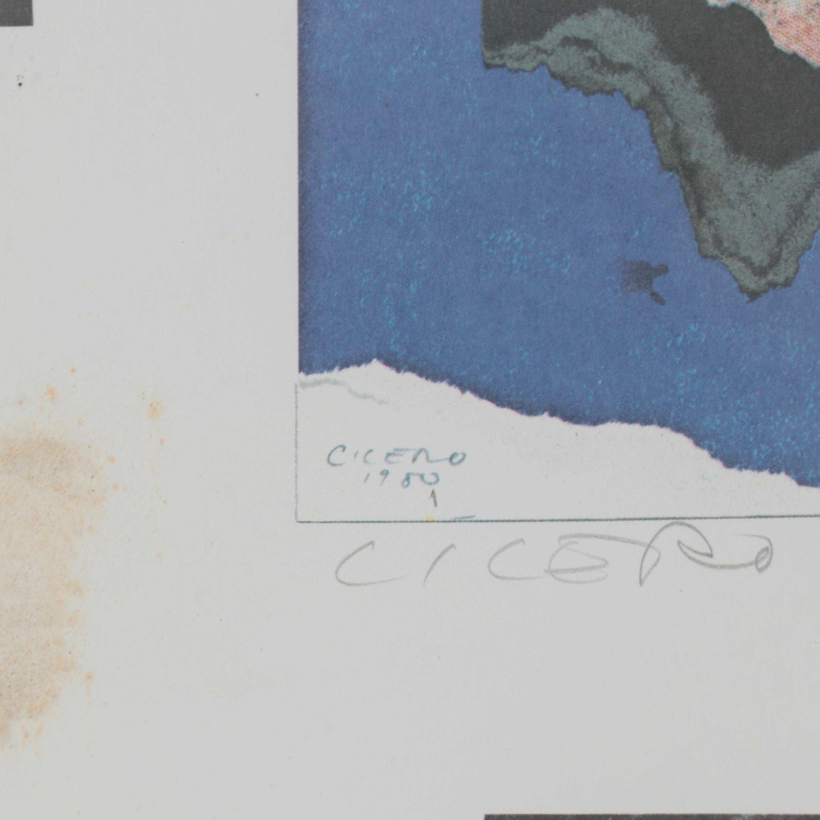 Long Point Gallery Offset Lithograph Exhibition Poster, 1982