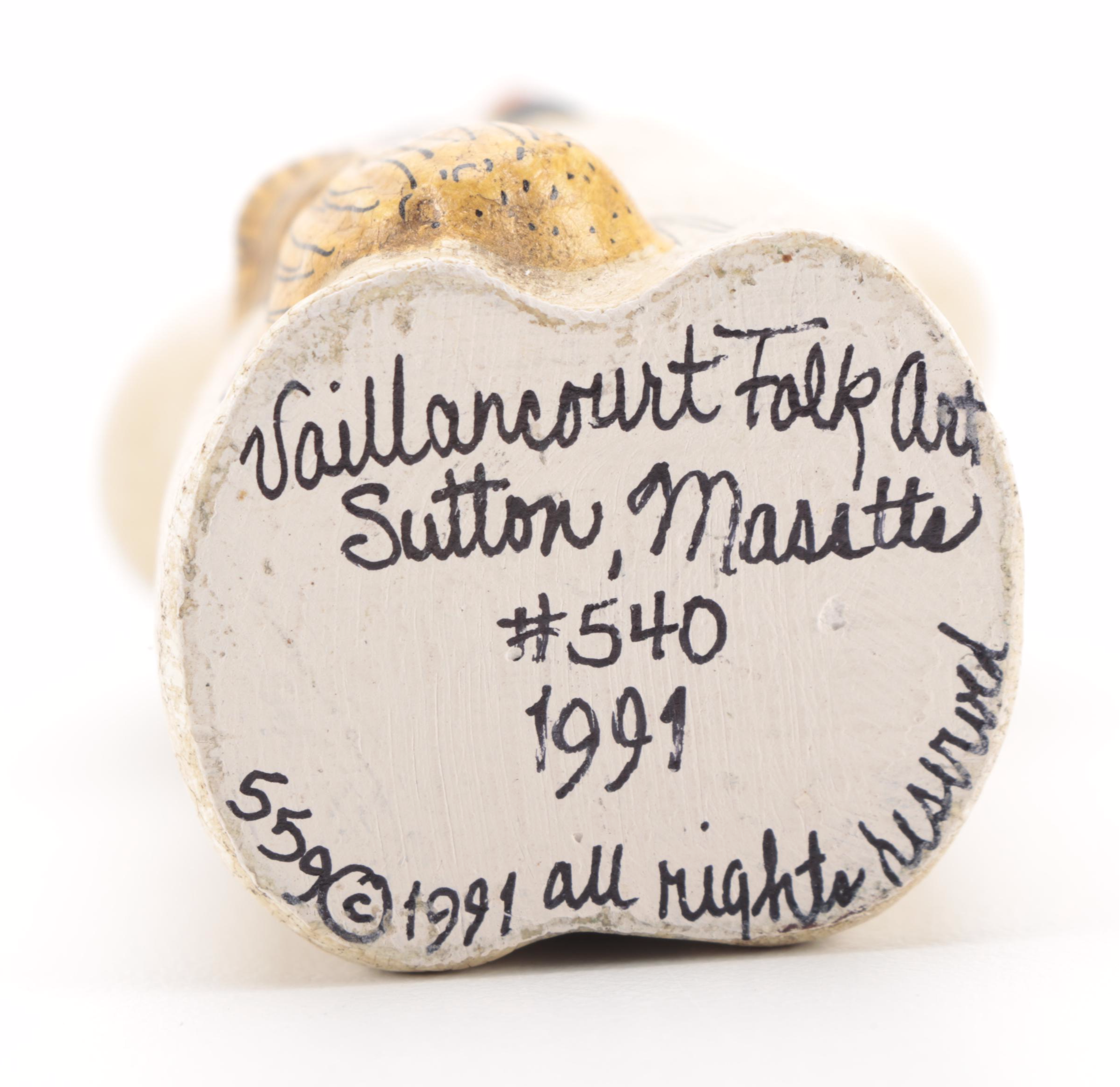 Vaillancourt Folk Art and Walnut Ridge Collectibles Chalkware Santa Figurines