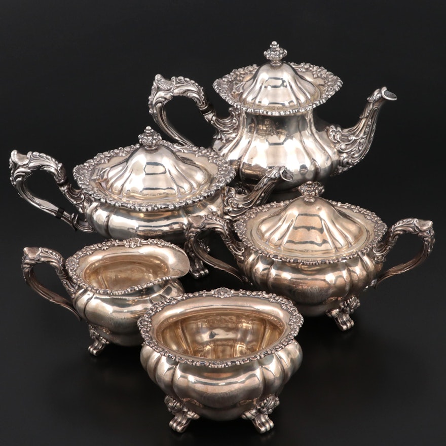 Wm. B. Durgin Co. Sterling Silver Coffee and Tea Service, Early 20th C.