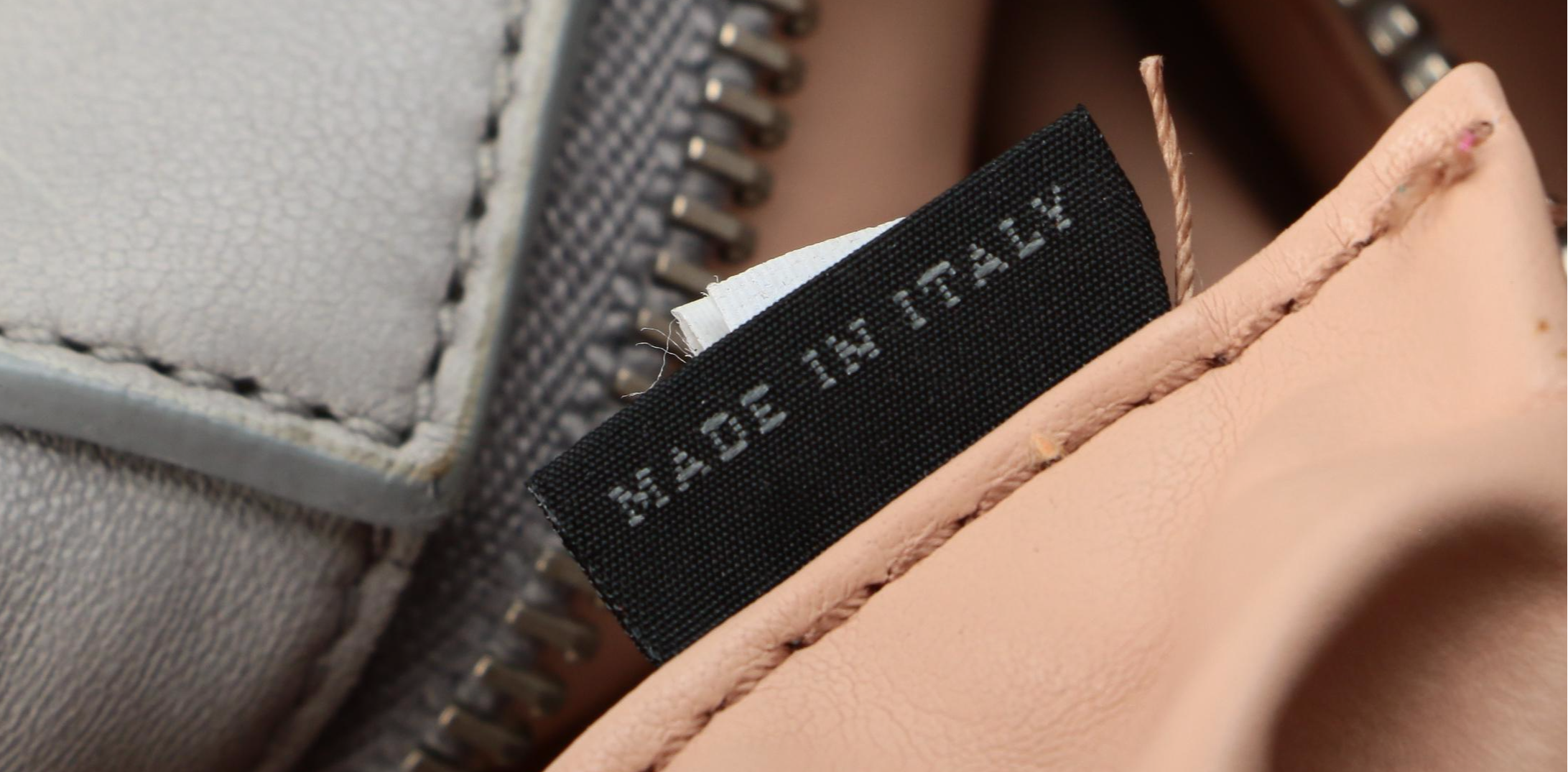 Prada Light Gray Gauffre Leather Handbag