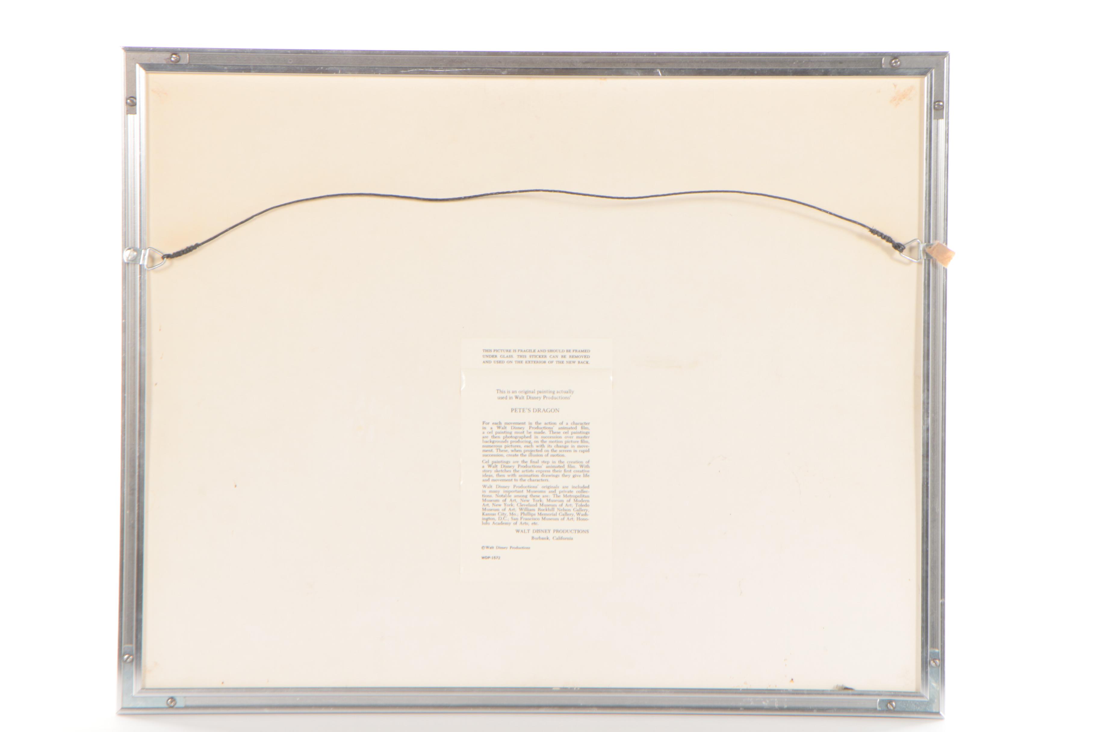 Disney "Pete's Dragon" Production Cel of Elliott, 1977