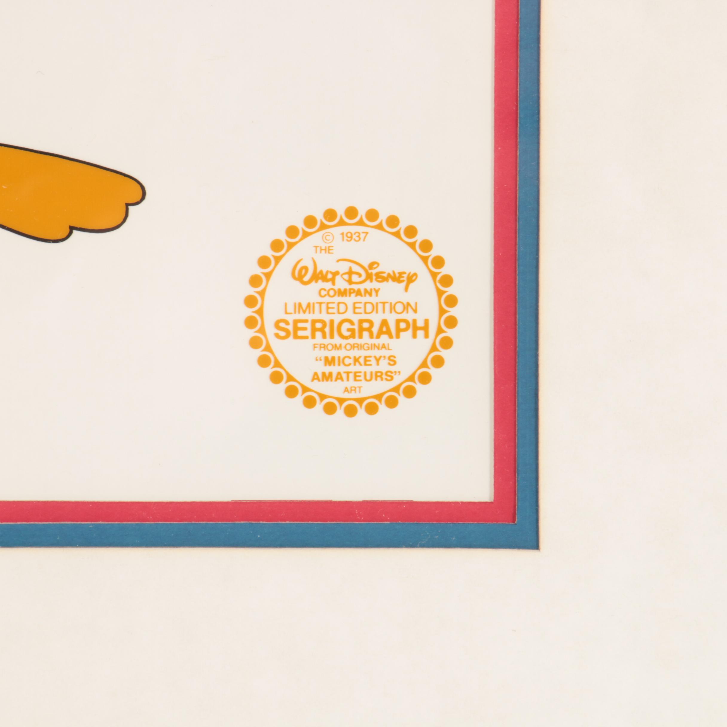 Disney "Mickey's Amateurs" Sericel, Circa 1990