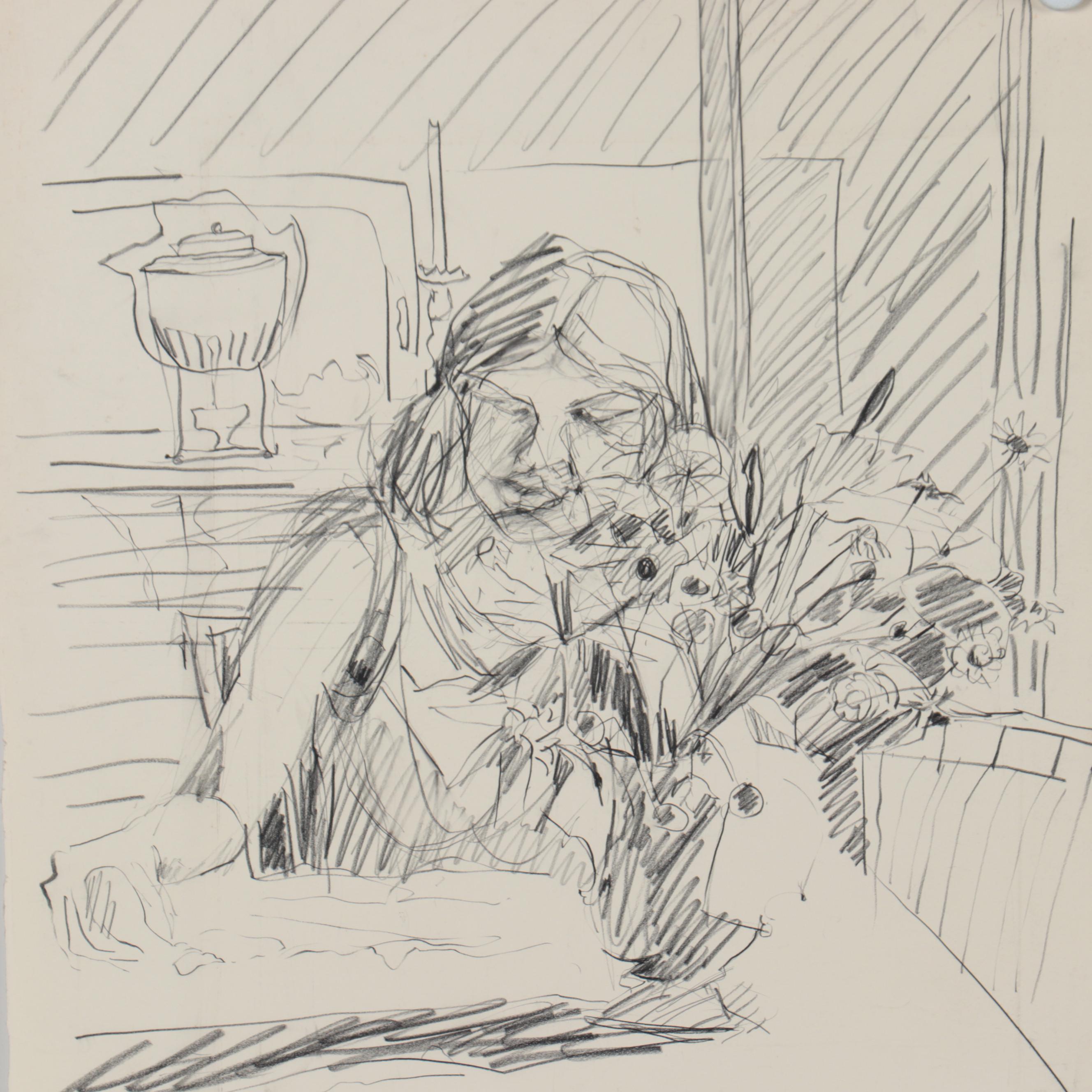 Betty Kavun Drawings, Late 20th Century