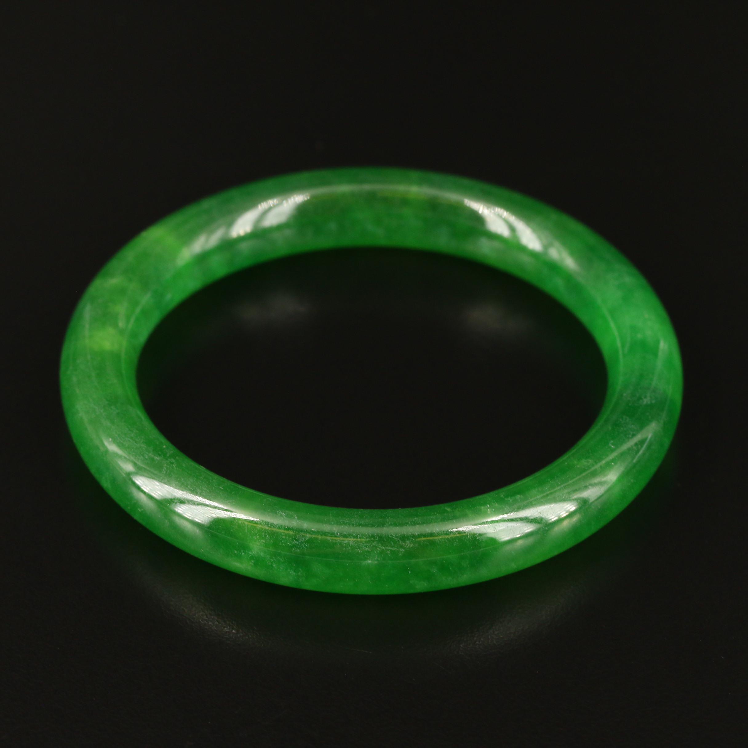 Jadeite Hololith Bangle
