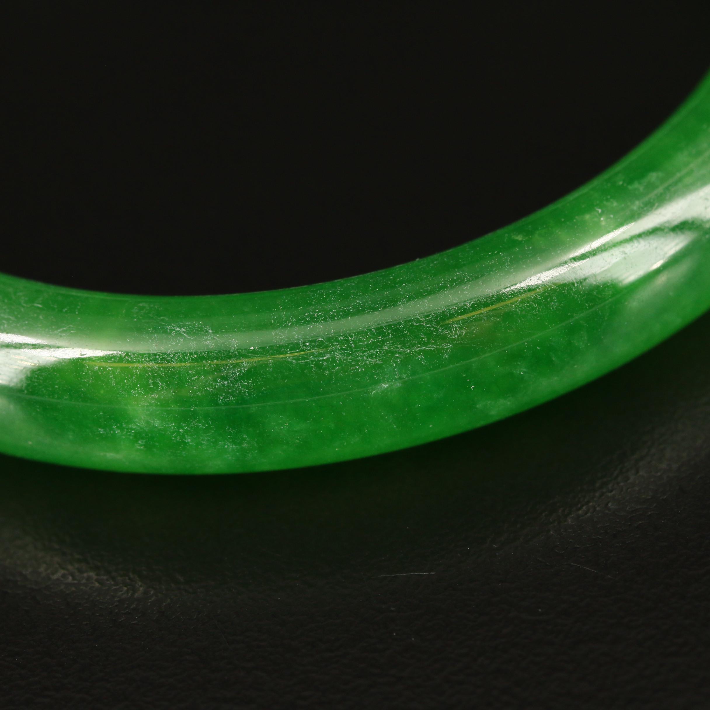 Jadeite Hololith Bangle