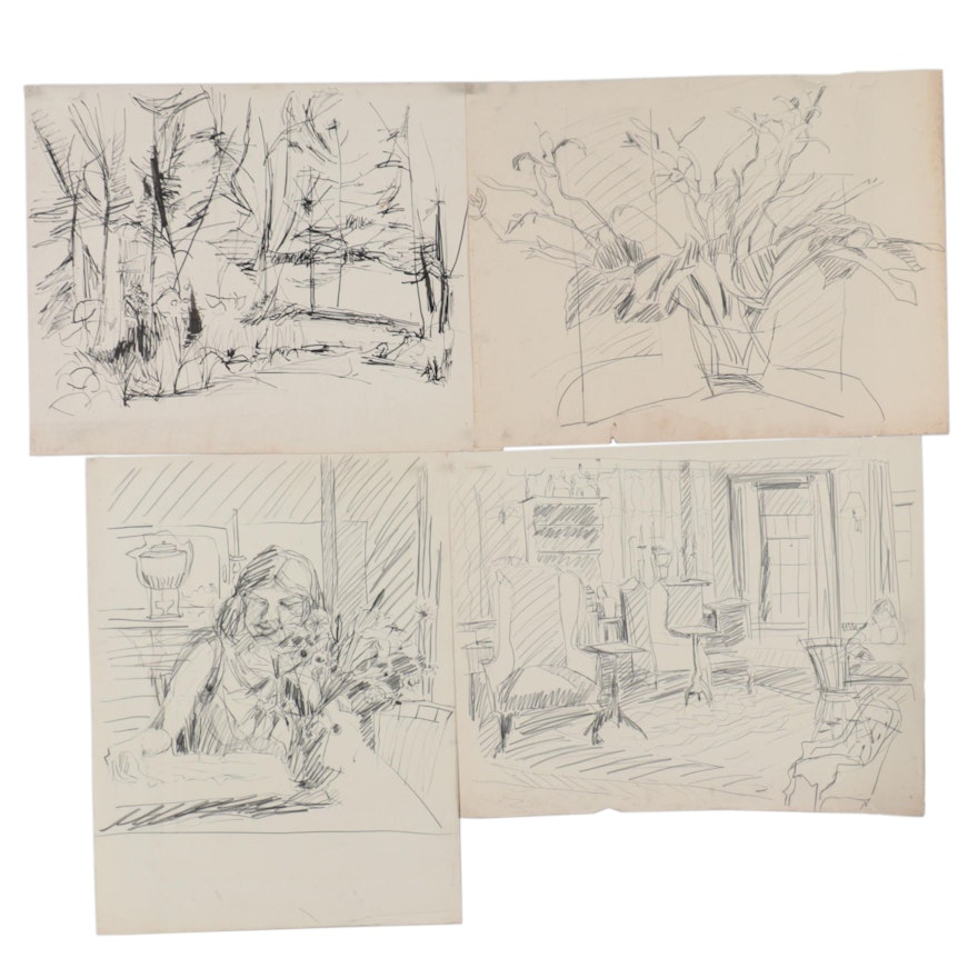 Betty Kavun Drawings, Late 20th Century