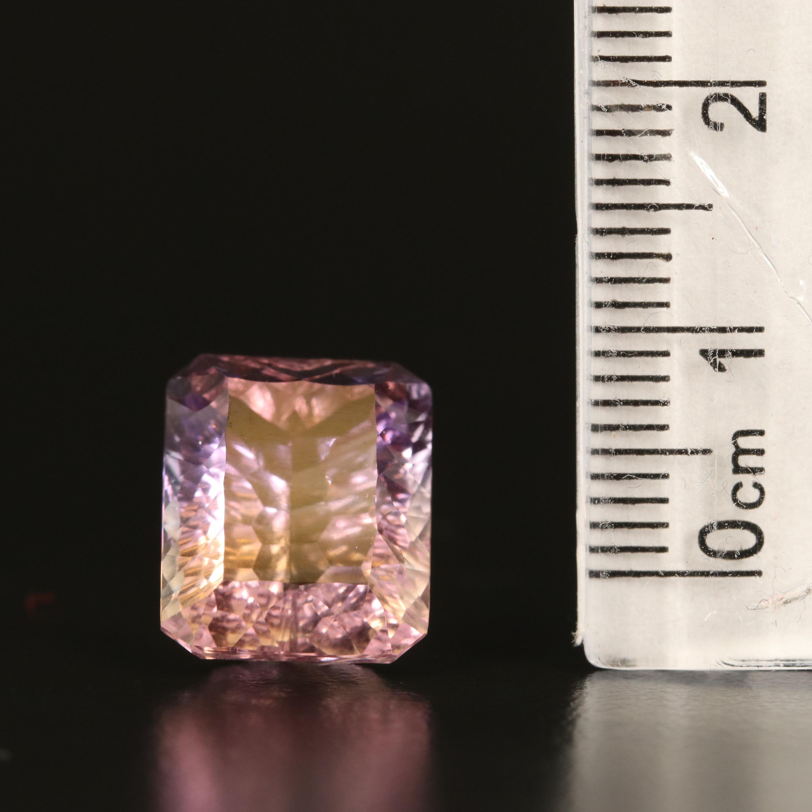 Loose 8.80 CT Fantasy Faceted Ametrine