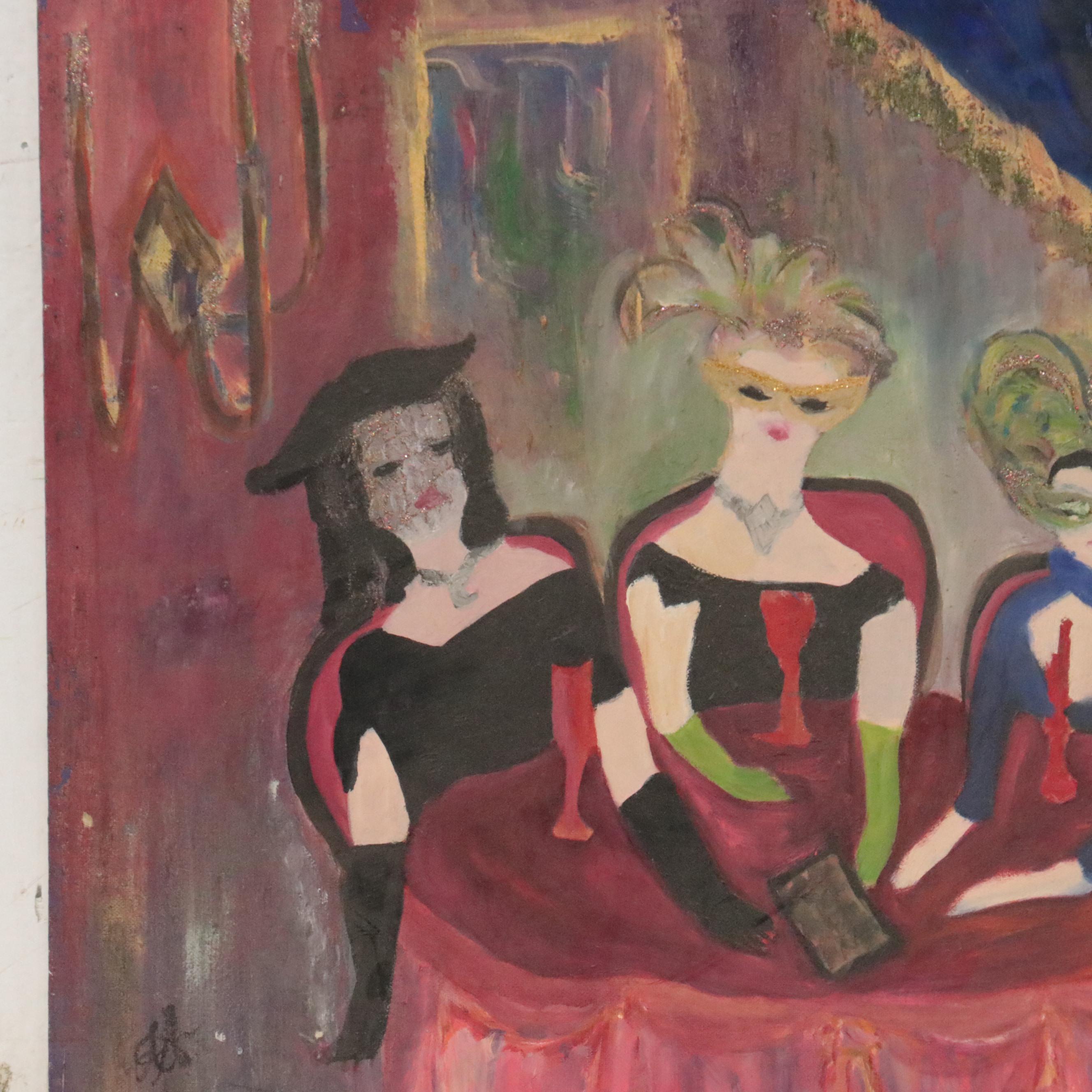 Laura Allgood Oil Painting "The Beginning," 1996