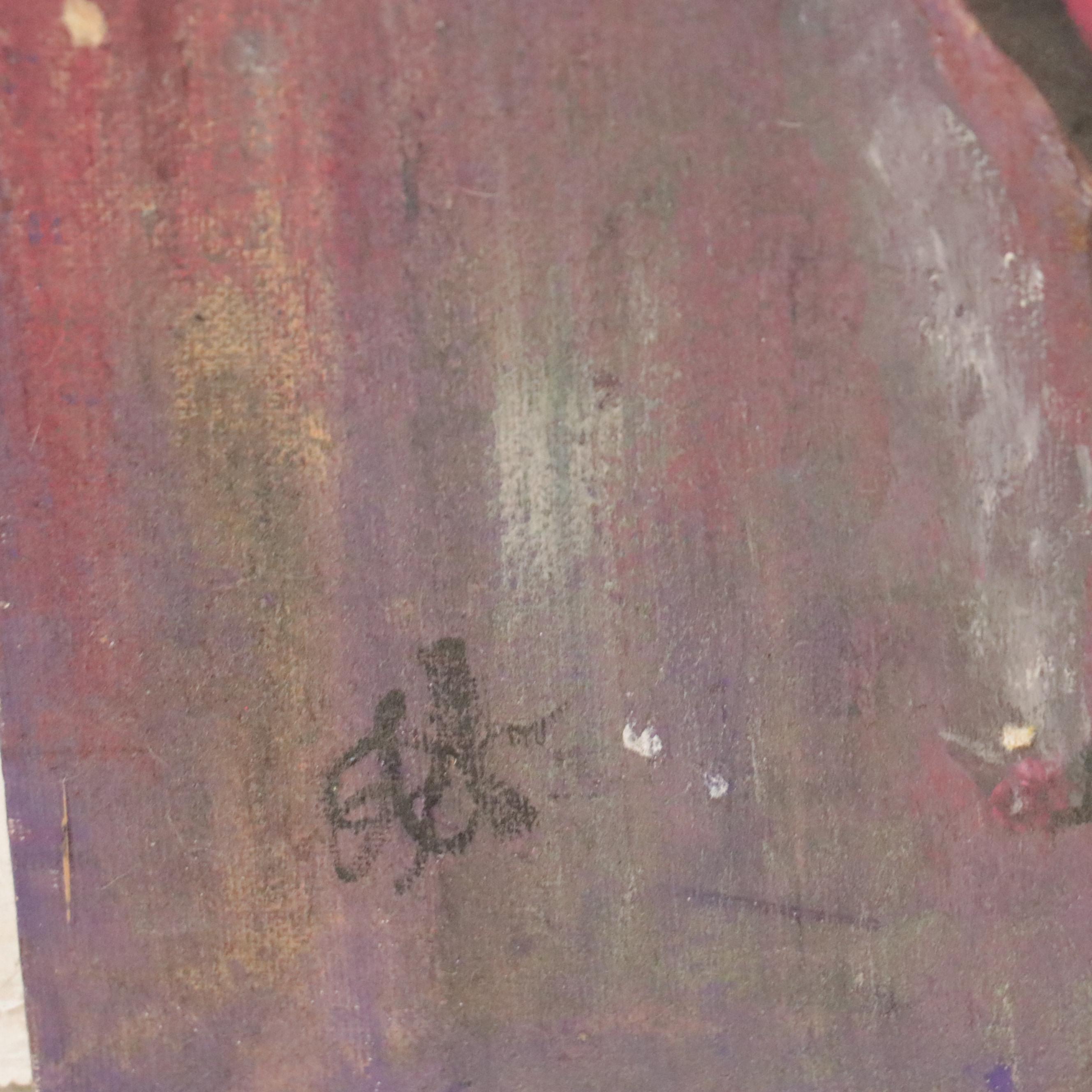 Laura Allgood Oil Painting "The Beginning," 1996