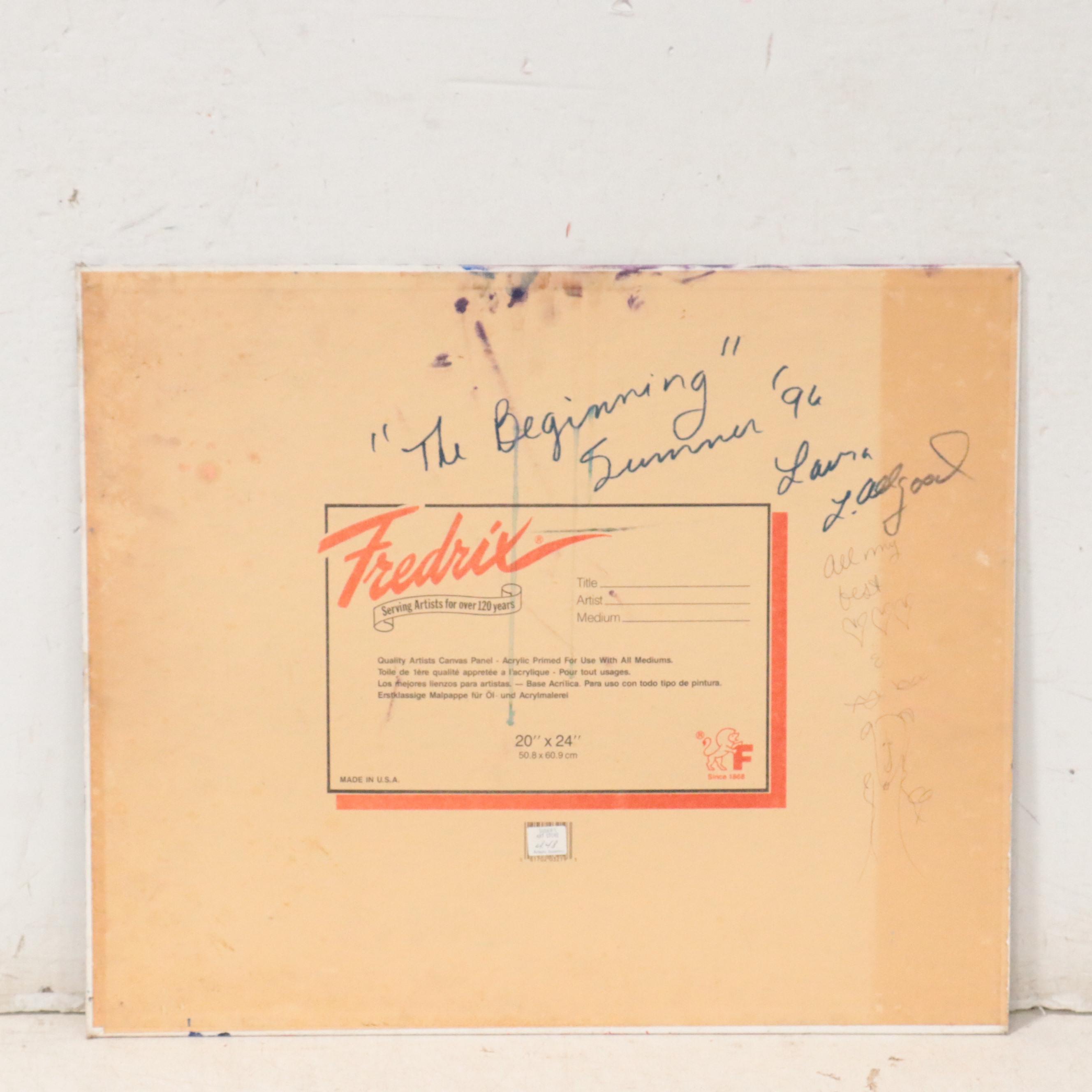 Laura Allgood Oil Painting "The Beginning," 1996