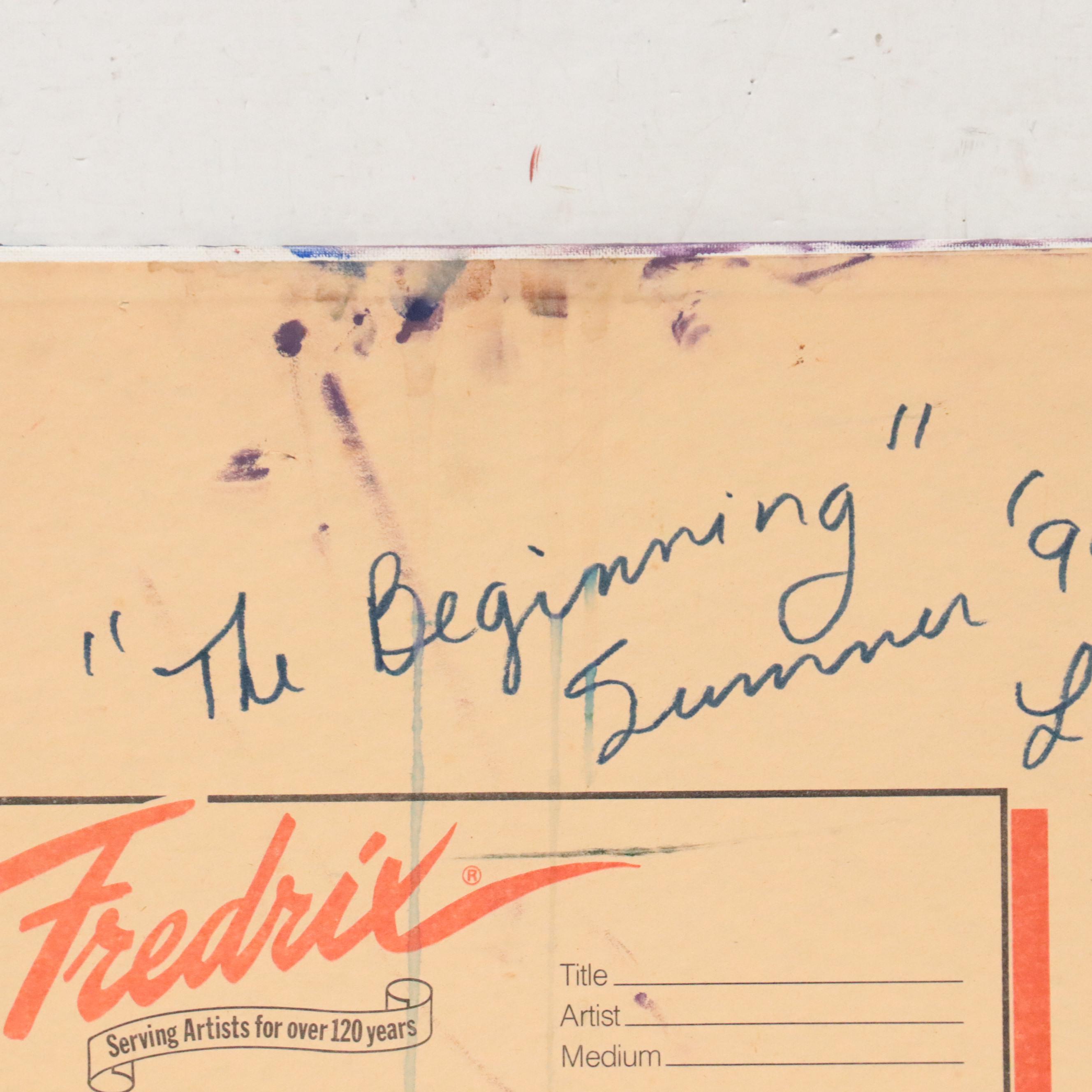 Laura Allgood Oil Painting "The Beginning," 1996