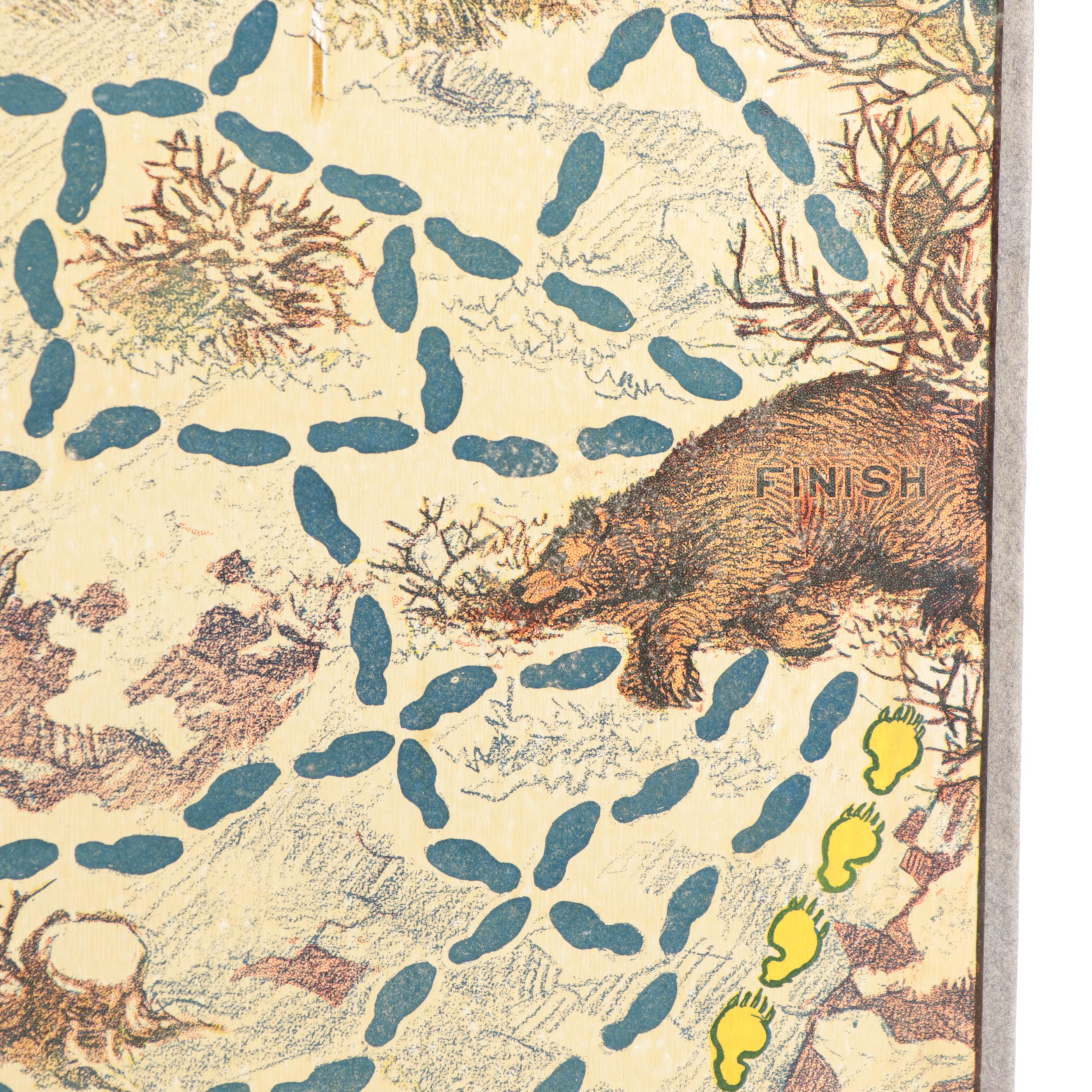 Bowers & Hard Theodore Roosevelt "Teddy's Bear Hunt" Board Game, 1907