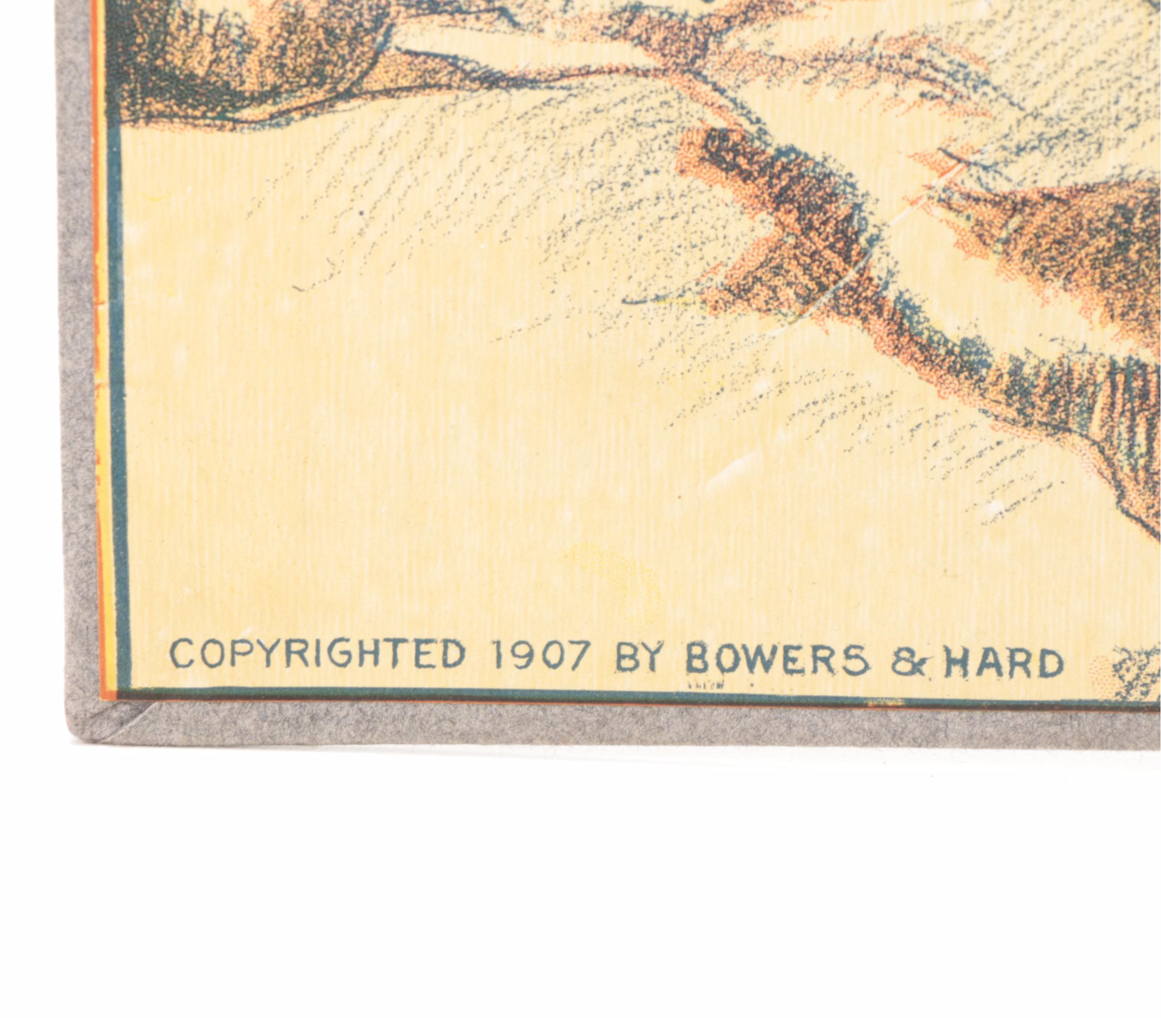 Bowers & Hard Theodore Roosevelt "Teddy's Bear Hunt" Board Game, 1907