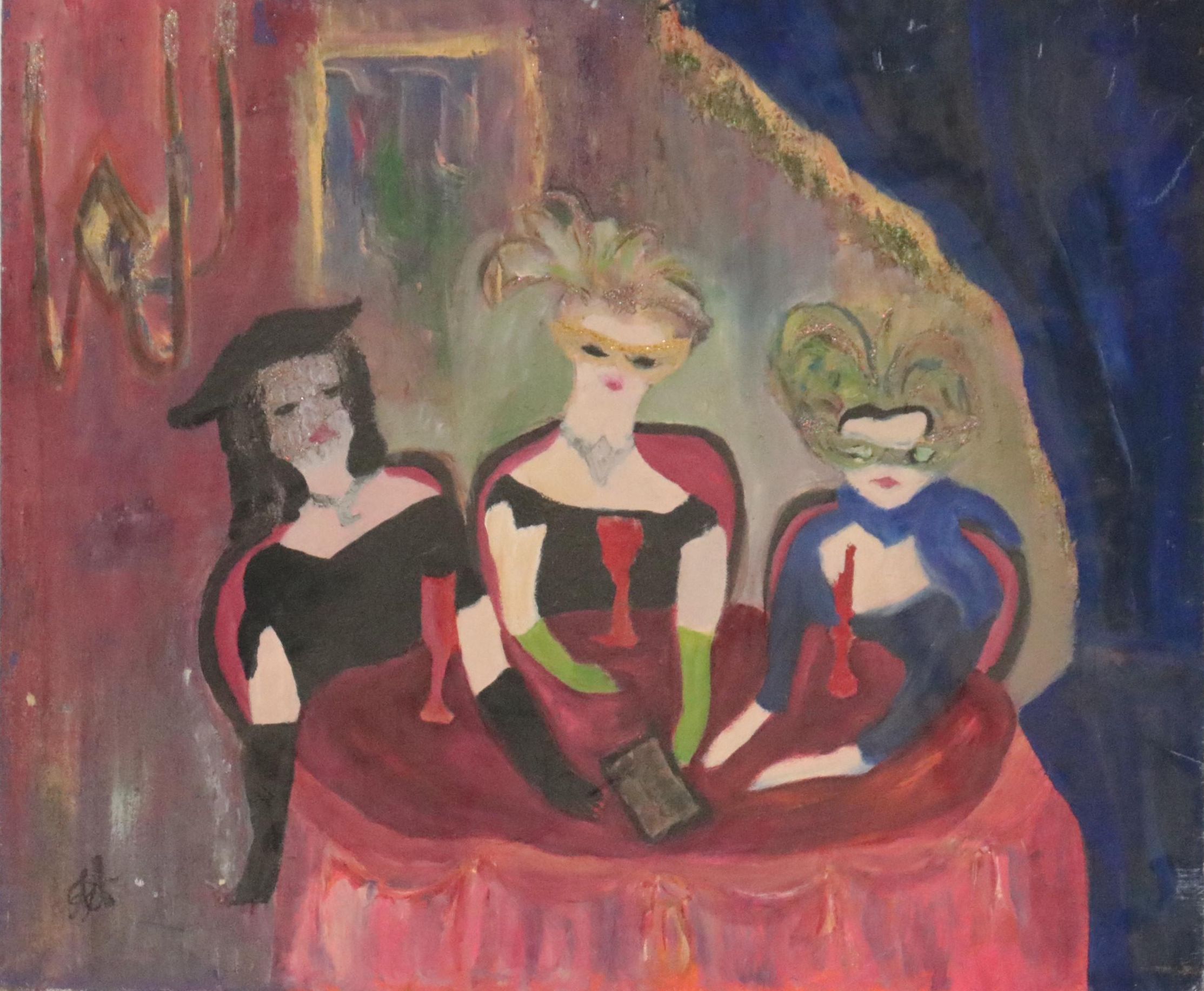 Laura Allgood Oil Painting "The Beginning," 1996