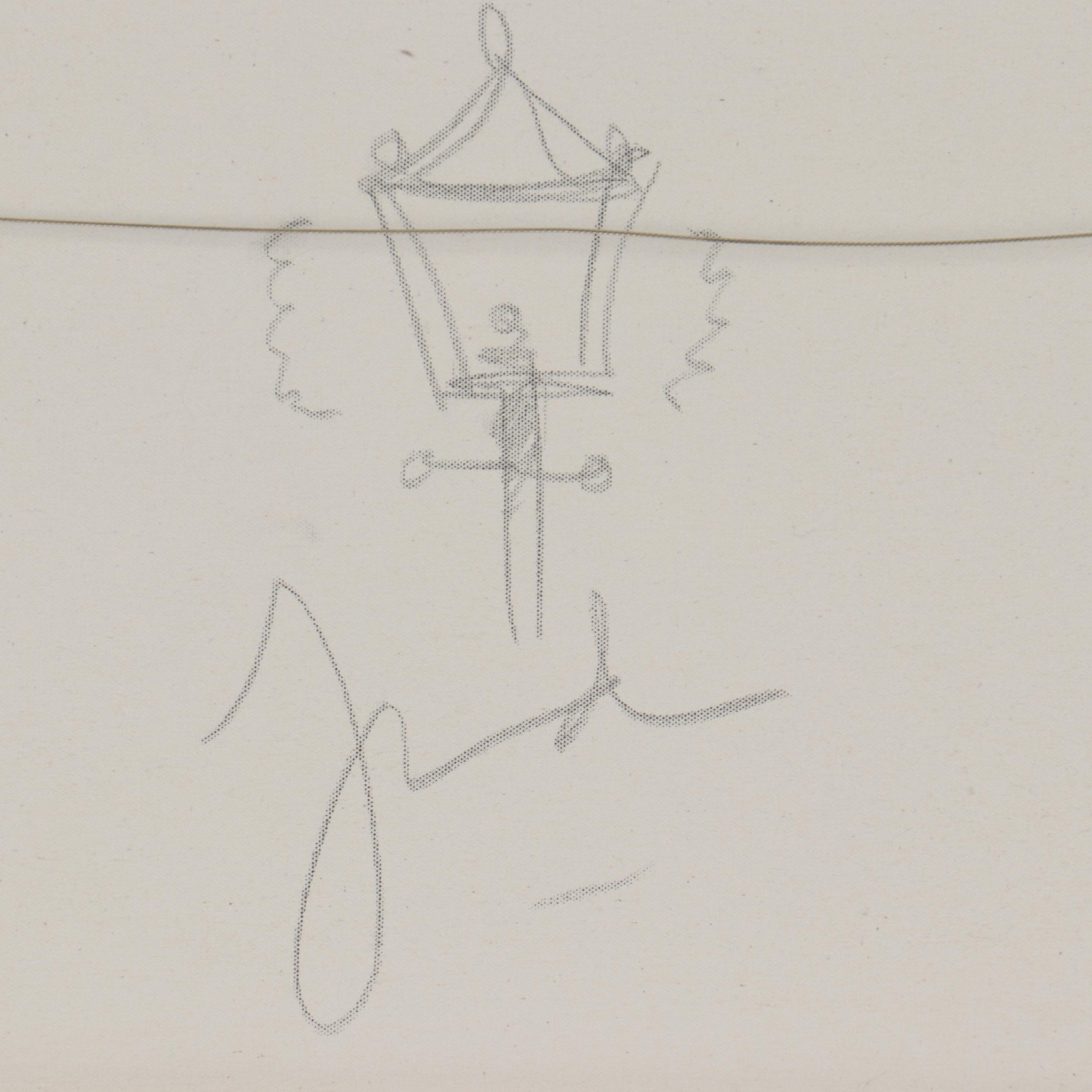 Thomas Kinkade Embellished Offset Lithograph "Sunset at Riverbend Farm"