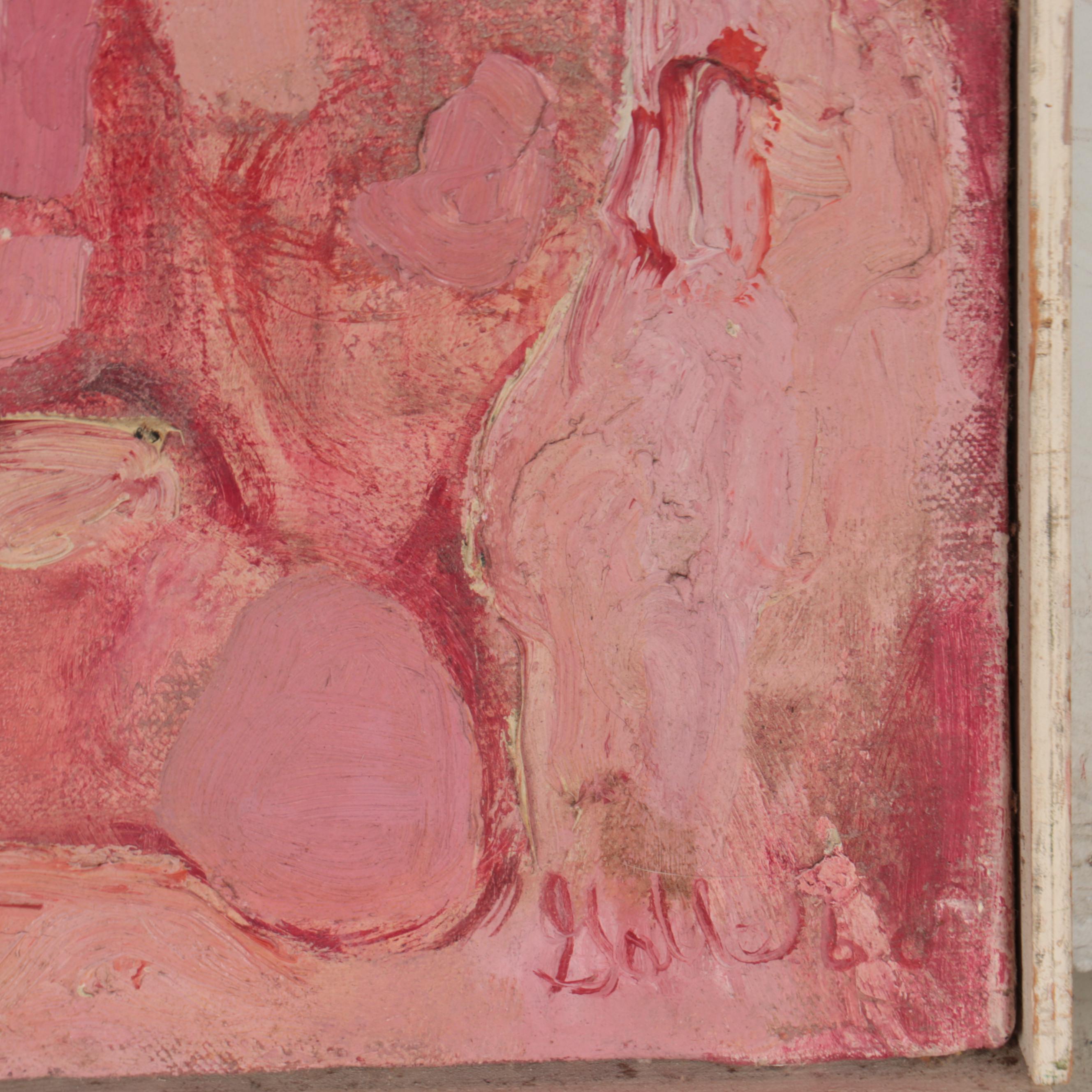 Abstract Monochromatic Oil Painting, 1960