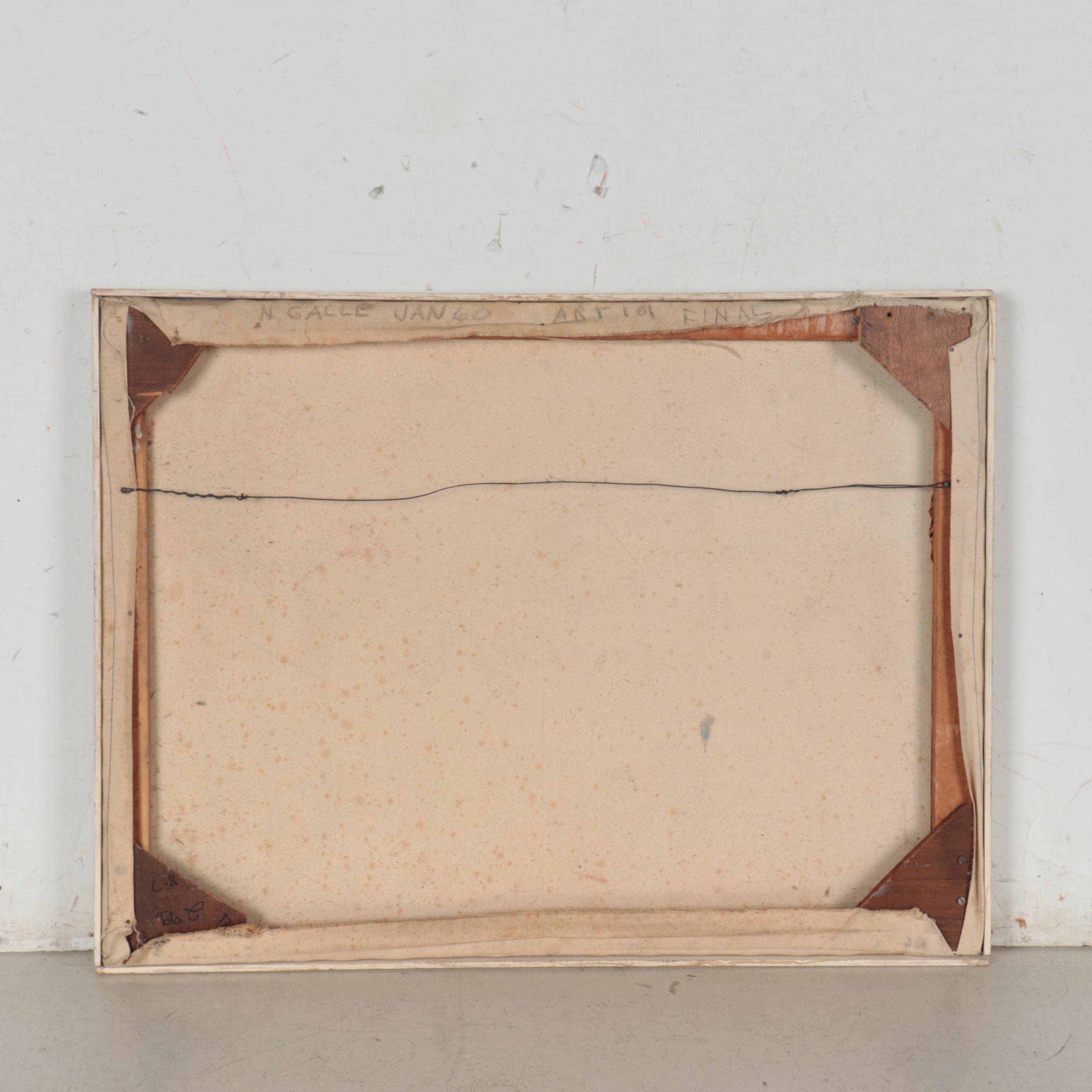 Abstract Monochromatic Oil Painting, 1960