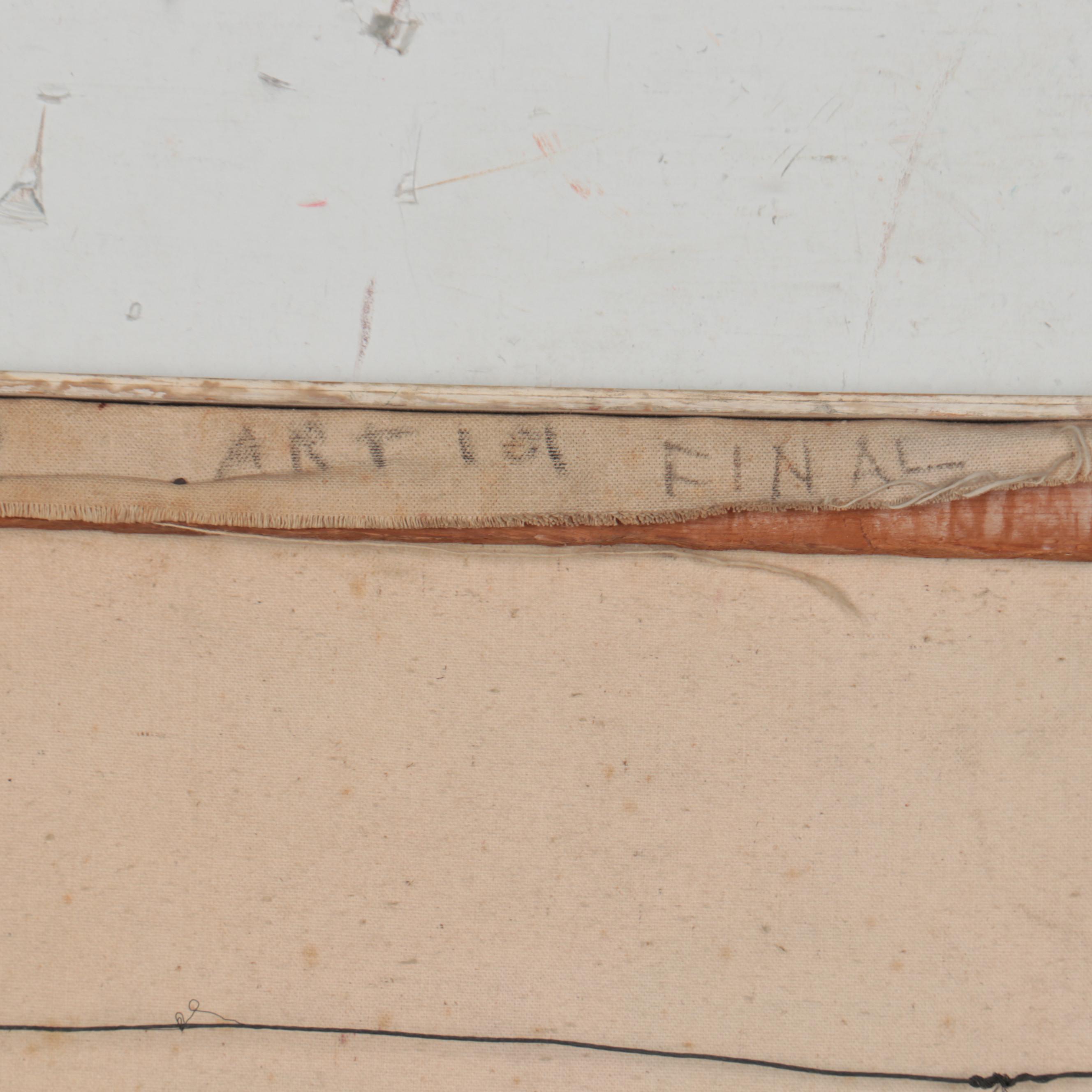 Abstract Monochromatic Oil Painting, 1960