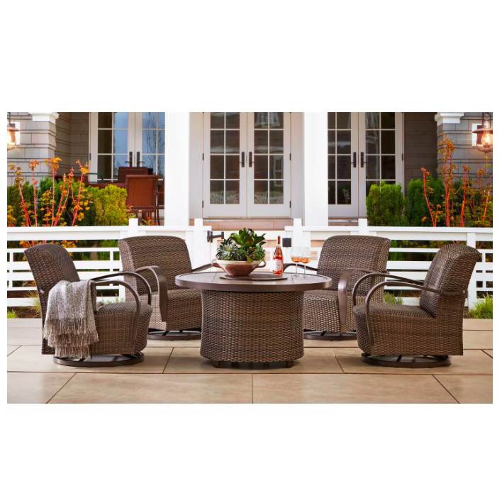 Agio "Havana" 5-Piece Fire Pit Chat Set, Incomplete