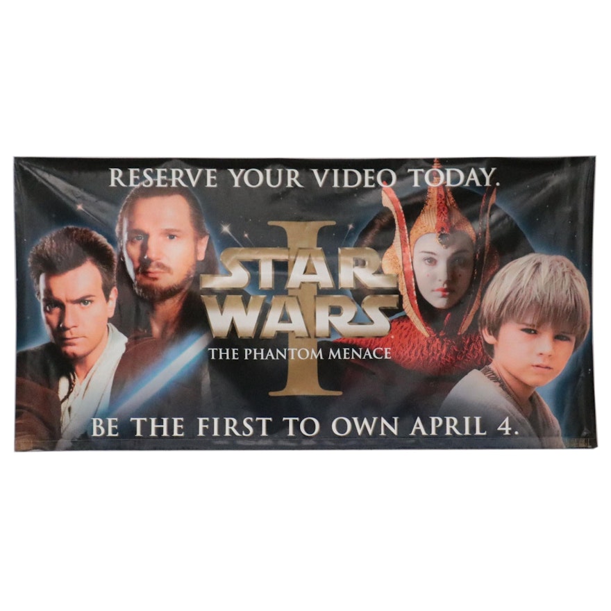 "Star Wars: Episode I" Double-Sided Video Release Movie Banner