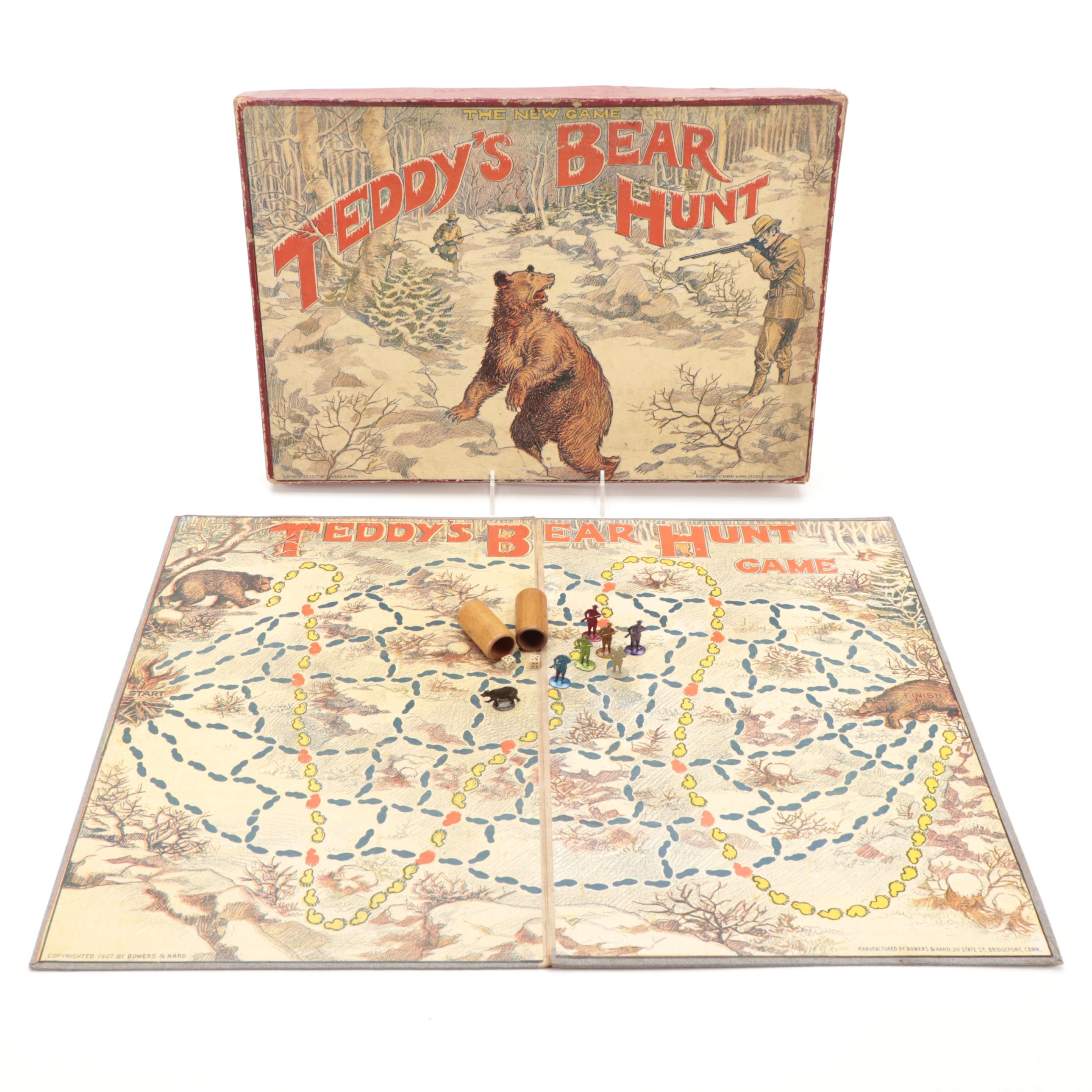 Bowers & Hard Theodore Roosevelt "Teddy's Bear Hunt" Board Game, 1907