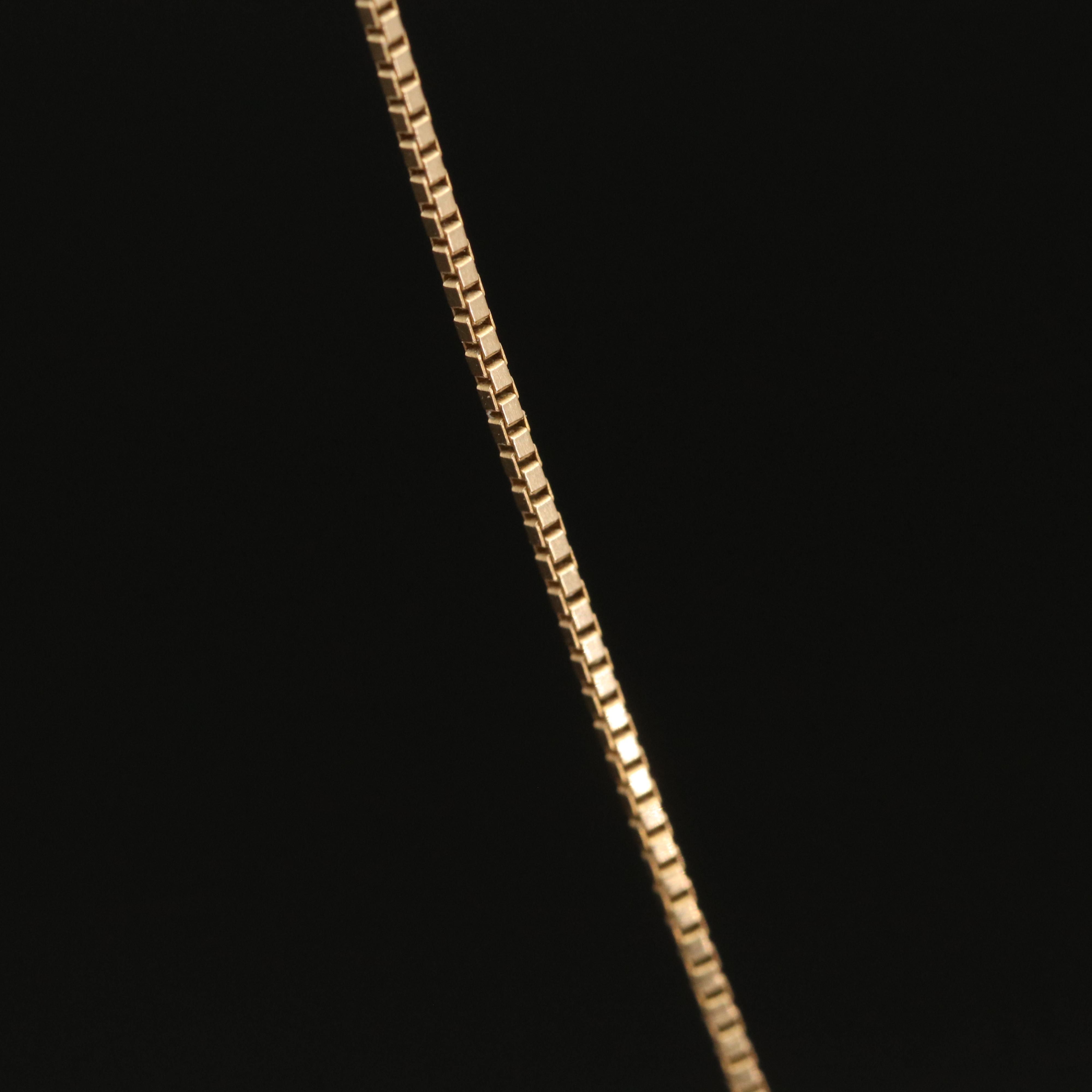 18K Diamond Cut Jerusalem Cross Pendant on 14K Chain Necklace