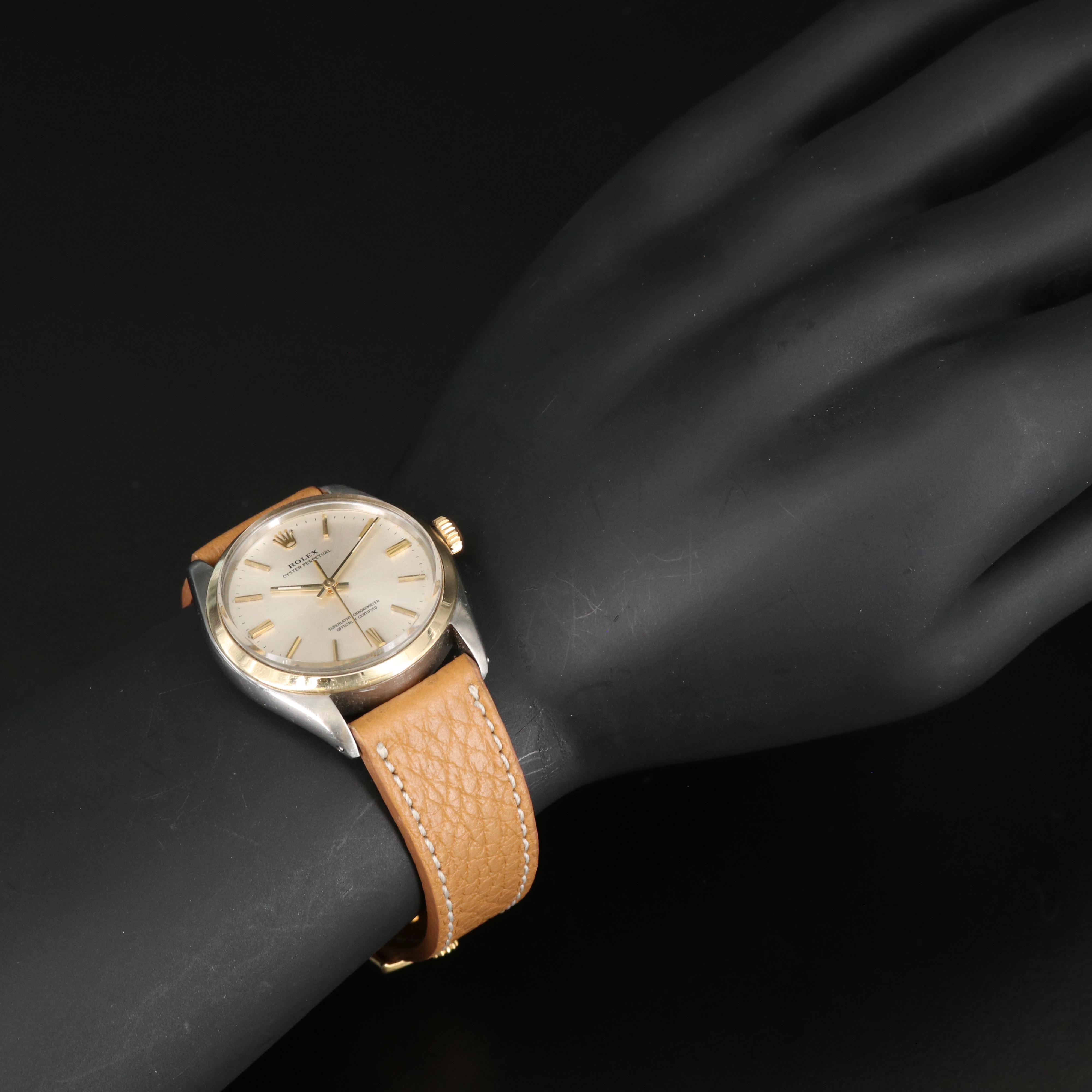 1966 Rolex Oyster Perpetual 18K Gold and Stainless Steel Automatic Watch