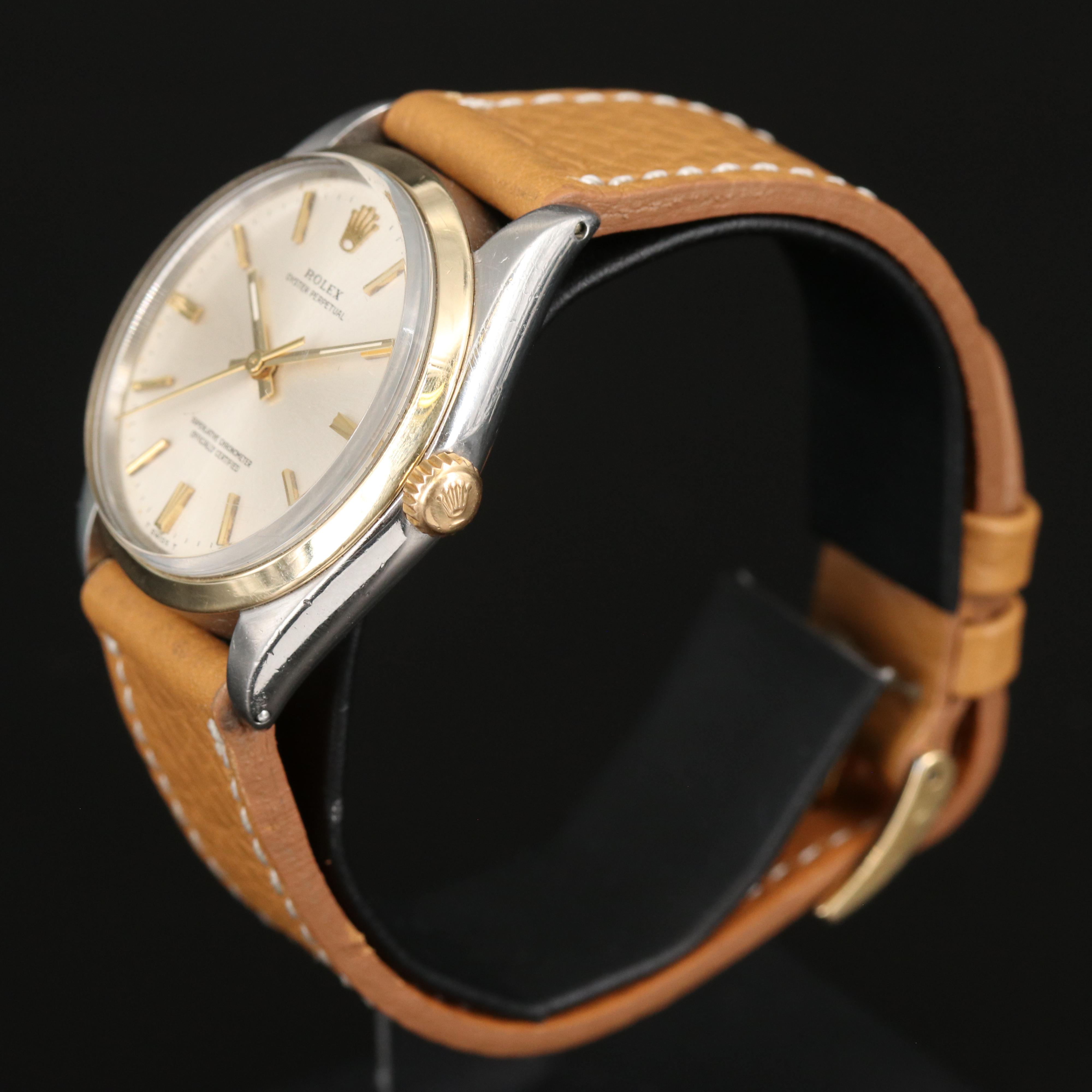 1966 Rolex Oyster Perpetual 18K Gold and Stainless Steel Automatic Watch