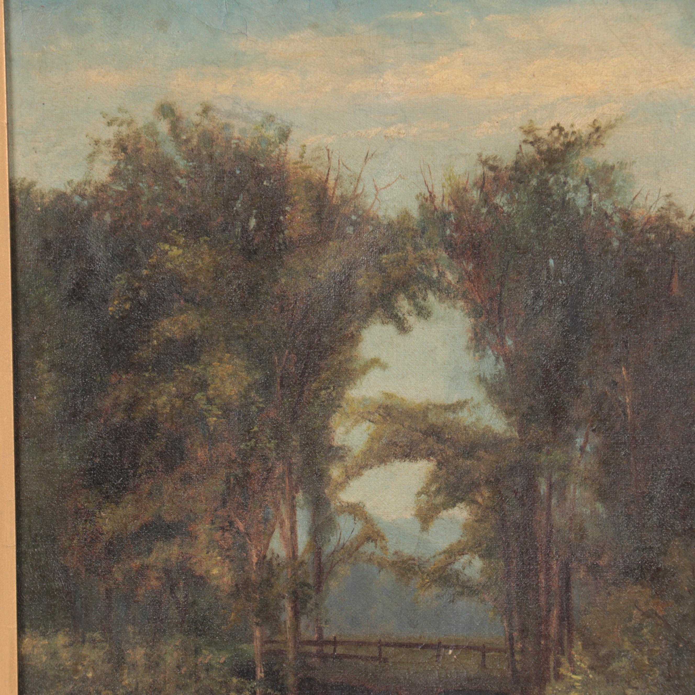 Landscape Oil Painting, Mid-19th Century