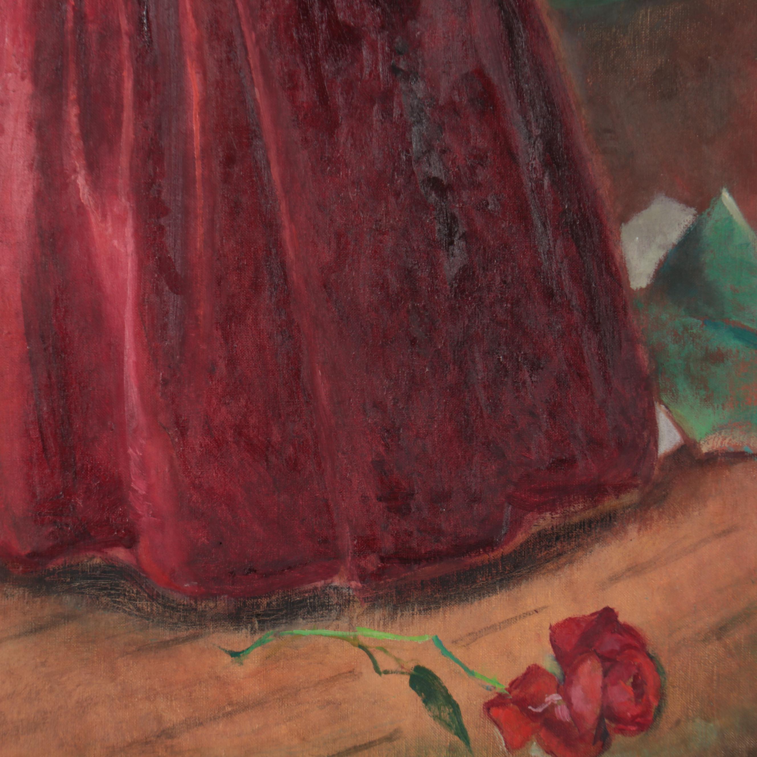 Alice Schille Portrait Oil Painting "Dinah," 1943