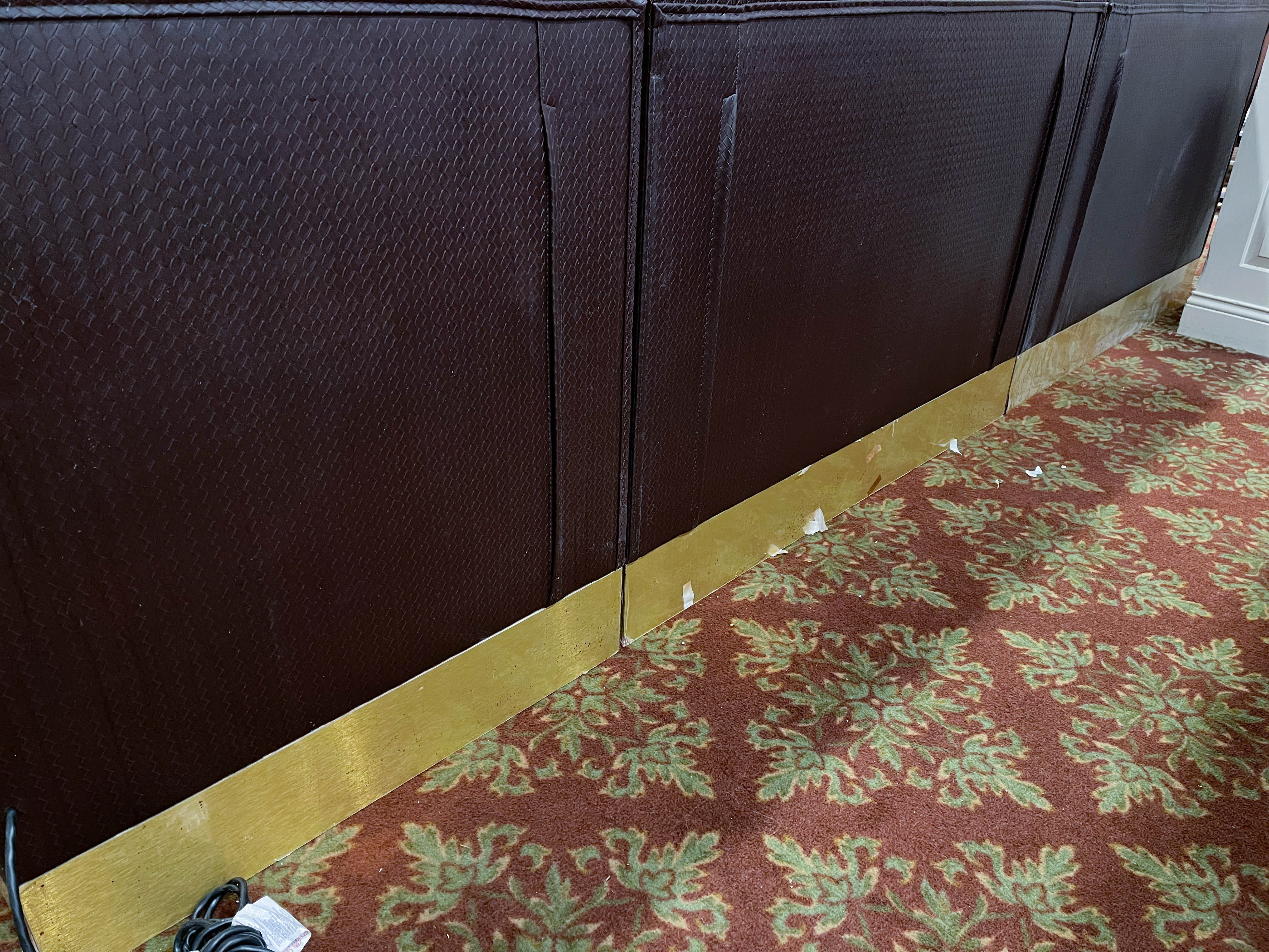 Braided Faux Leather Upholstered Club Seating with Half Moon Ottomans