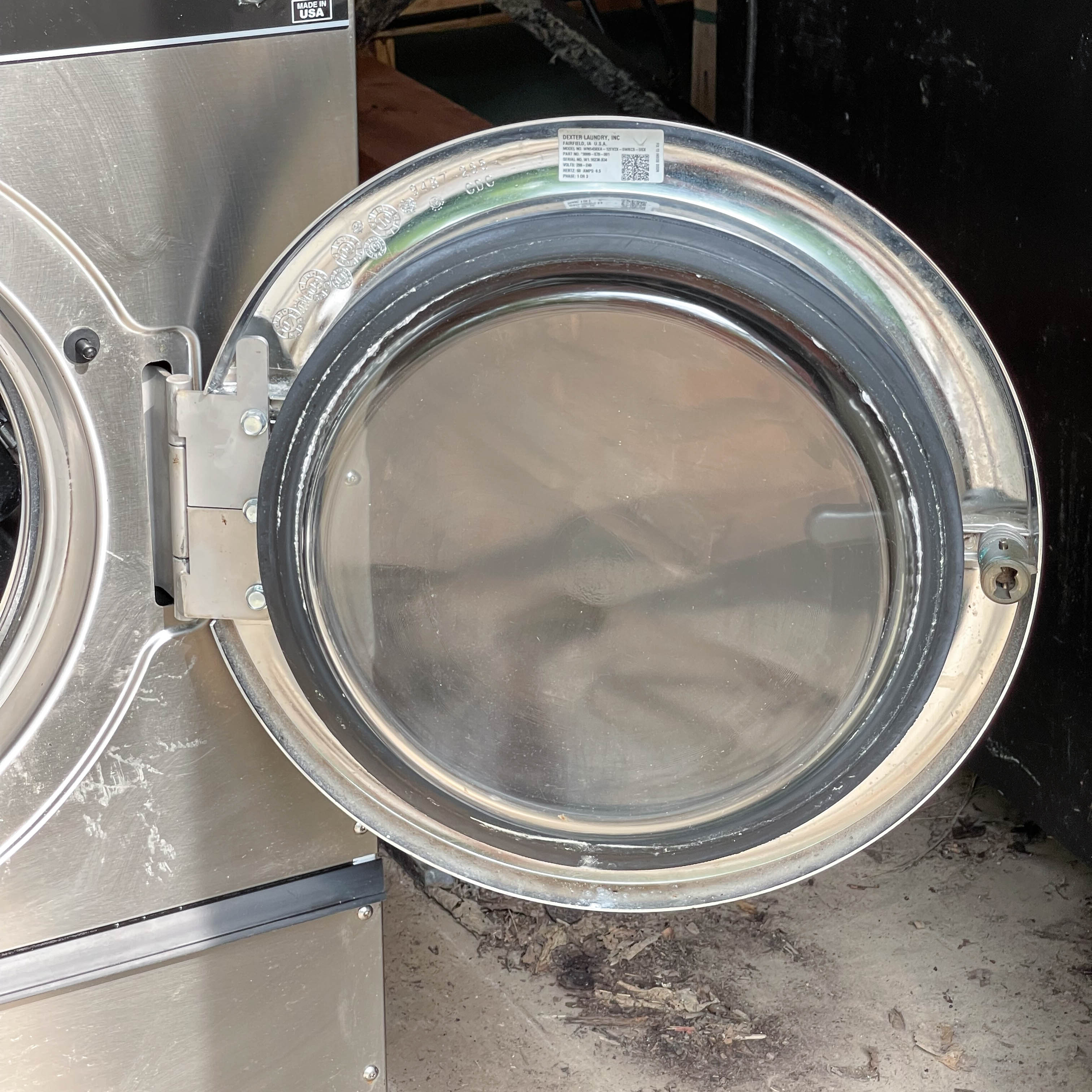 Dexter "Express" Commercial Stack Stainless Washer and Dryer