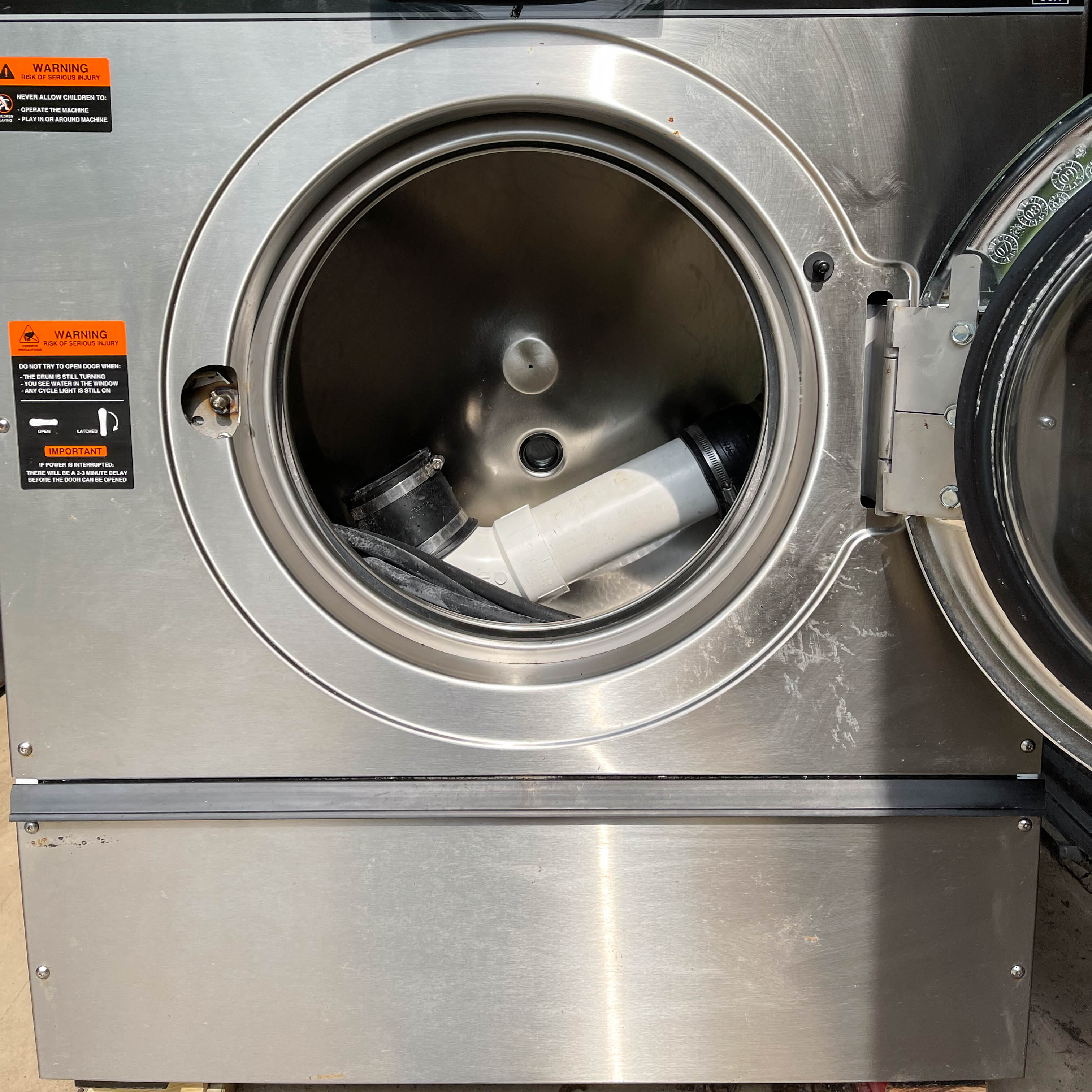 Dexter "Express" Commercial Stack Stainless Washer and Dryer