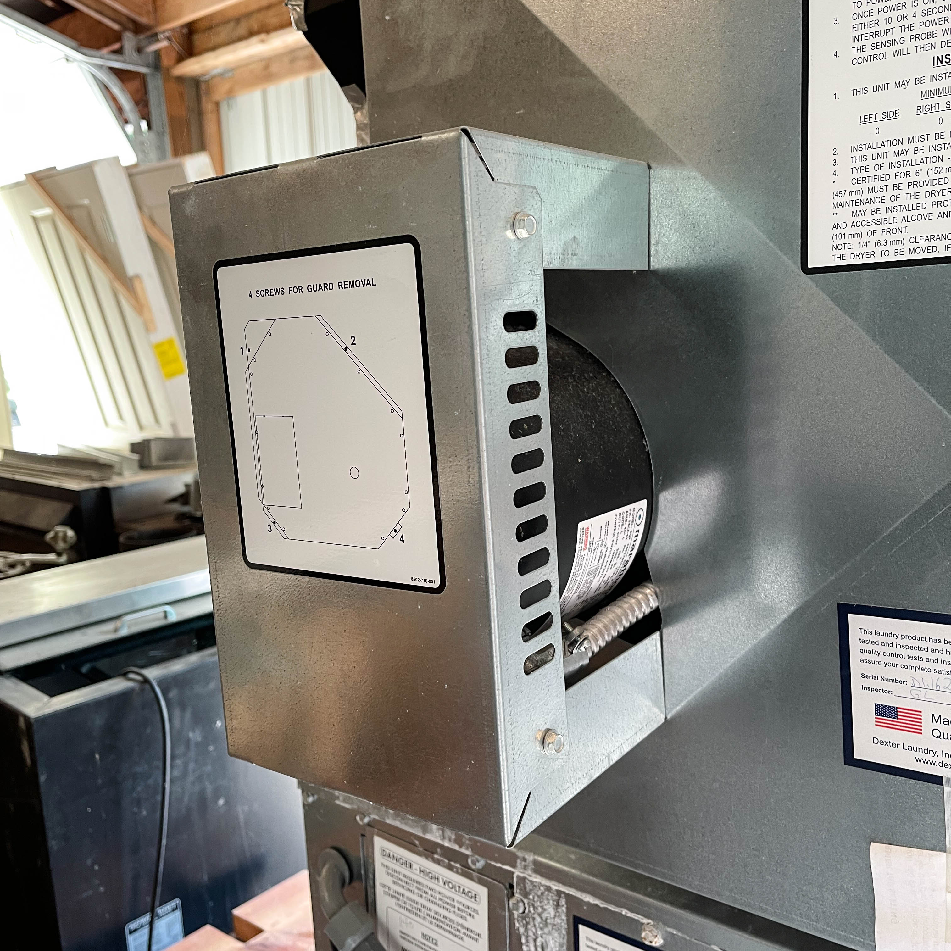 Dexter "Express" Commercial Stack Stainless Washer and Dryer