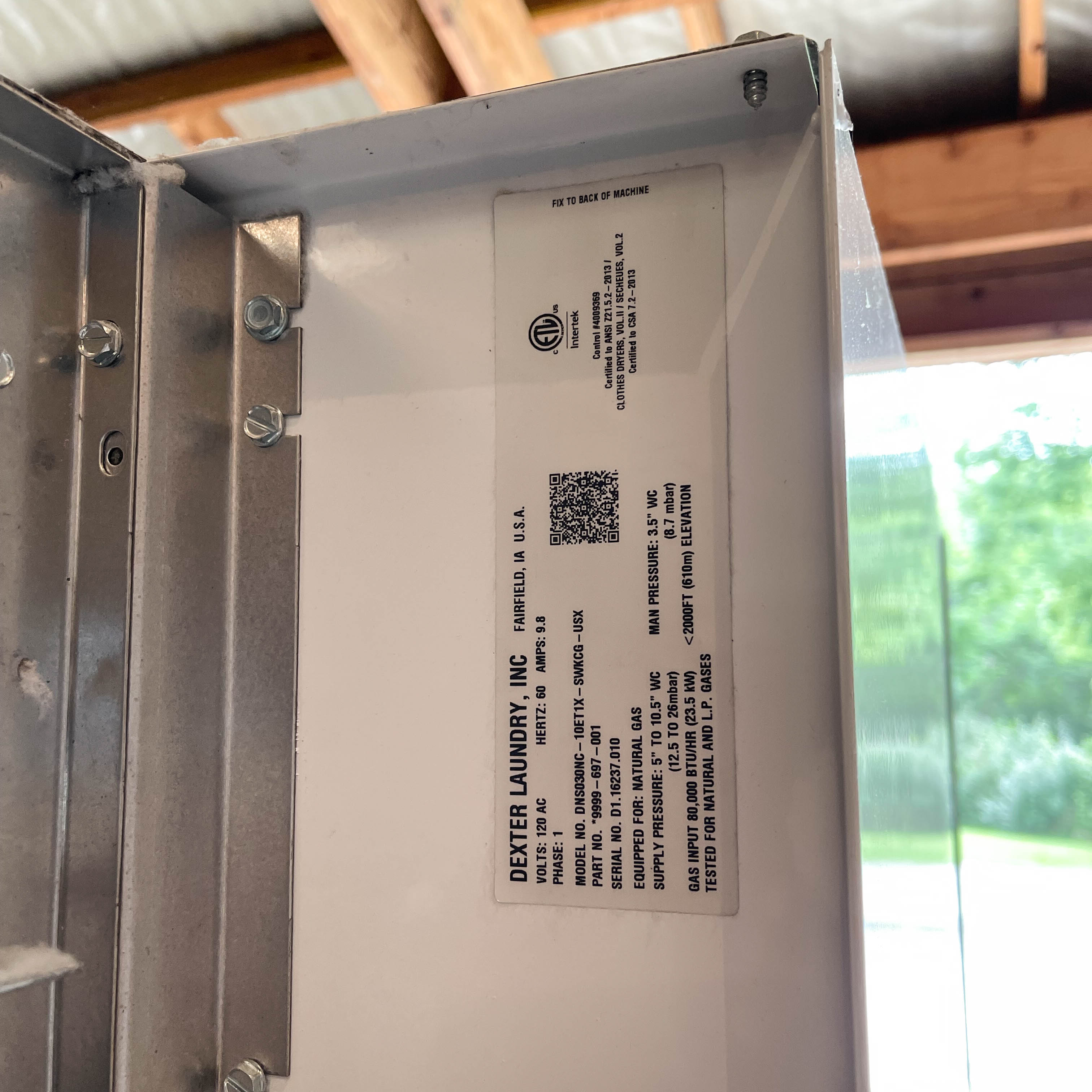 Dexter "Express" Commercial Stack Stainless Washer and Dryer